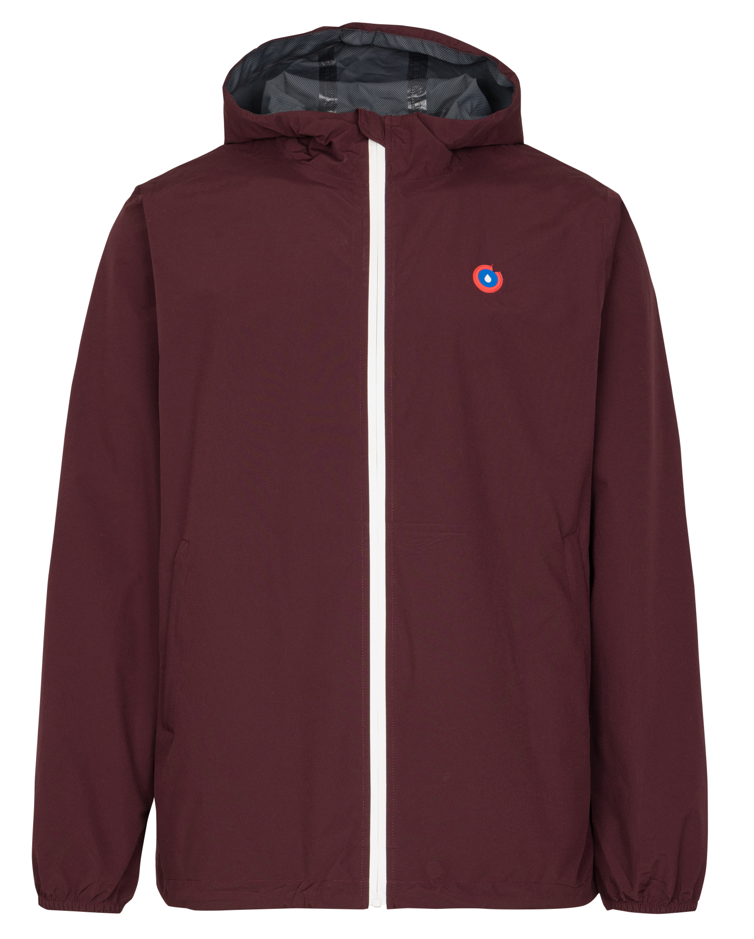 Imperméable court à capuche PASSY Prune