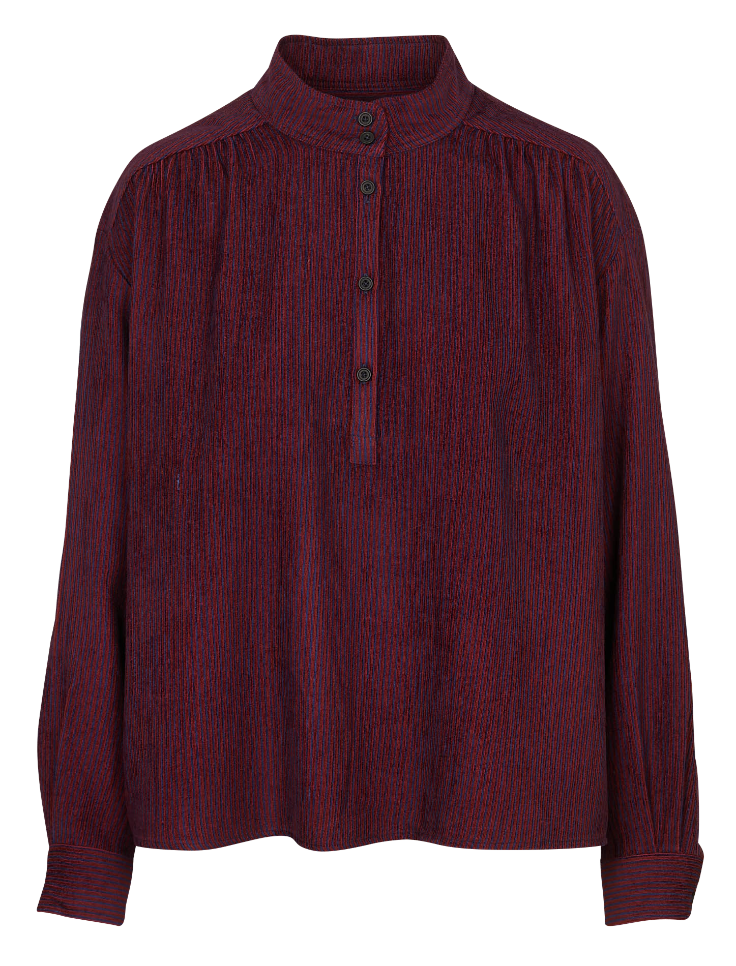 Oversized blouse met opstaande kraag en strepen SACRECOEUR Veelkleurig