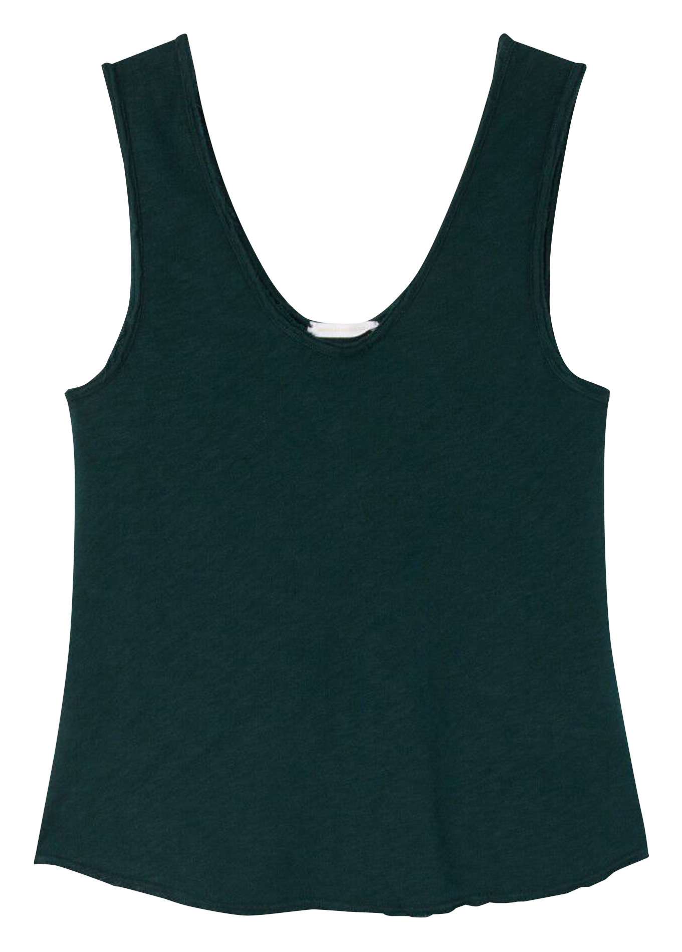 Débardeur col rond droit en coton AMERICAN VINTAGE Vert