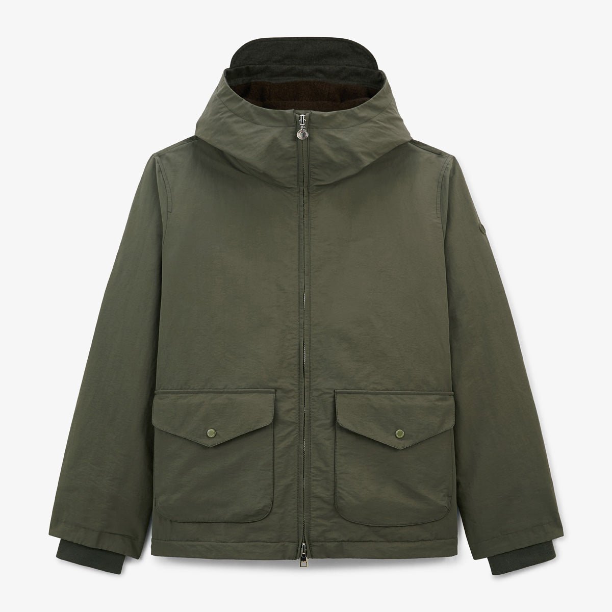 Water-repellent fleece parka SERGE BLANCO Green