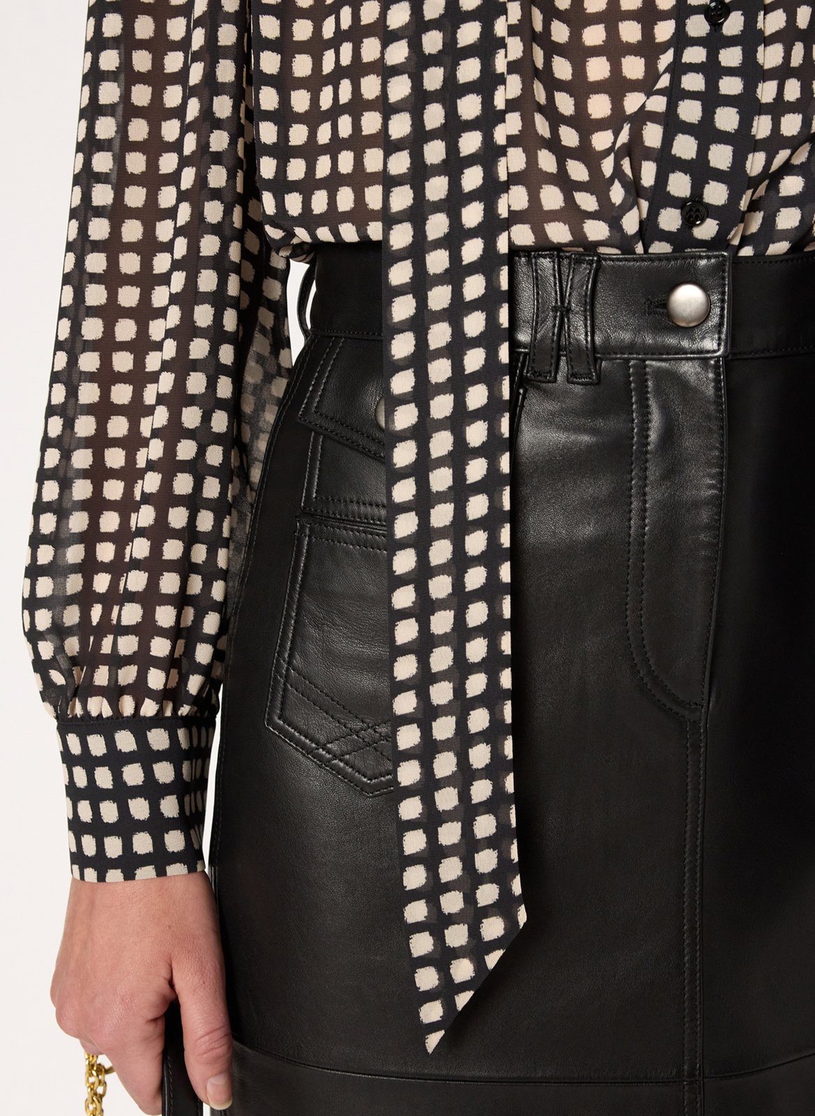 Rechte blouse met print GERARD DAREL Zwart