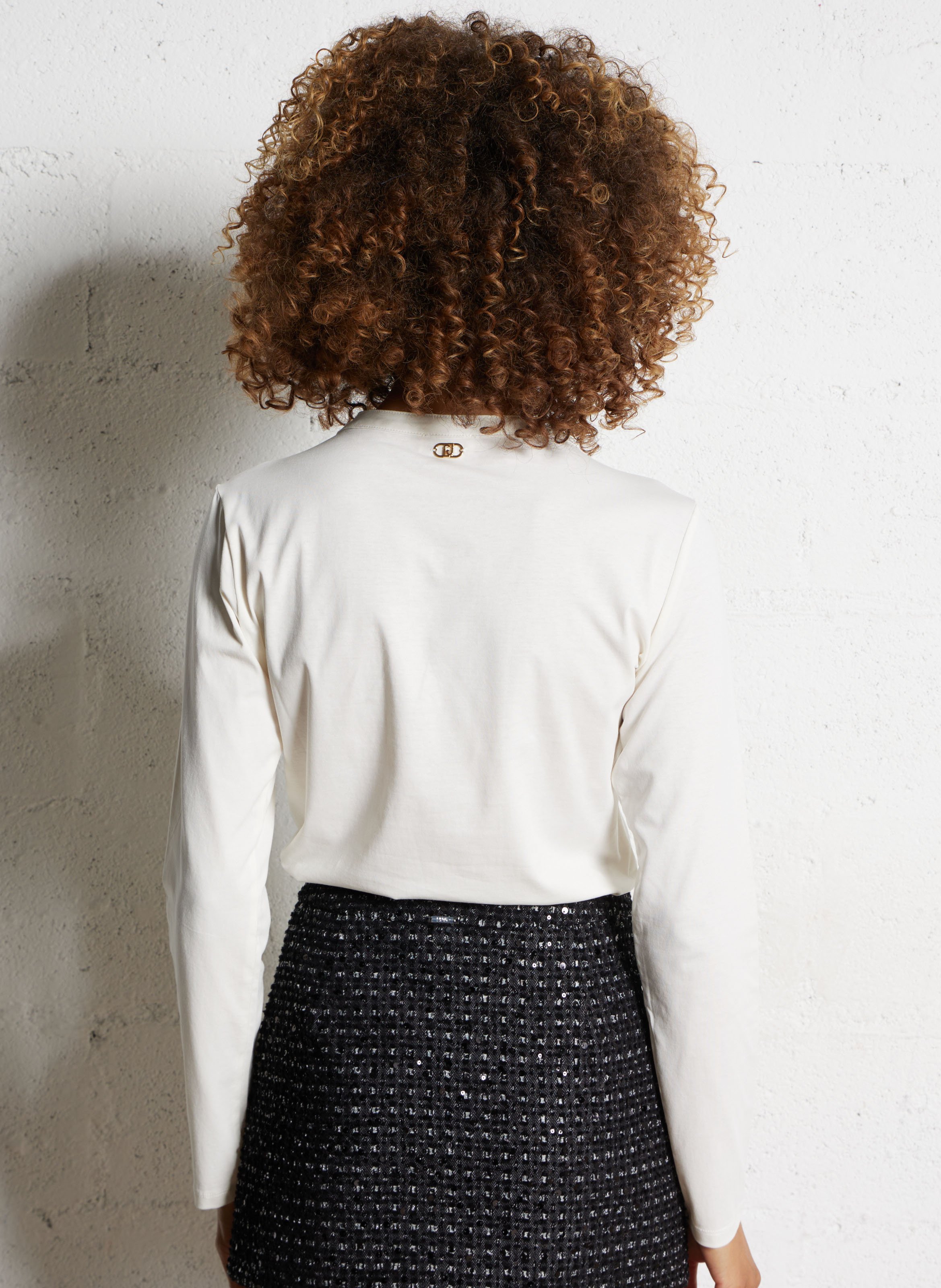 Effen T-shirt LIU JO Beige