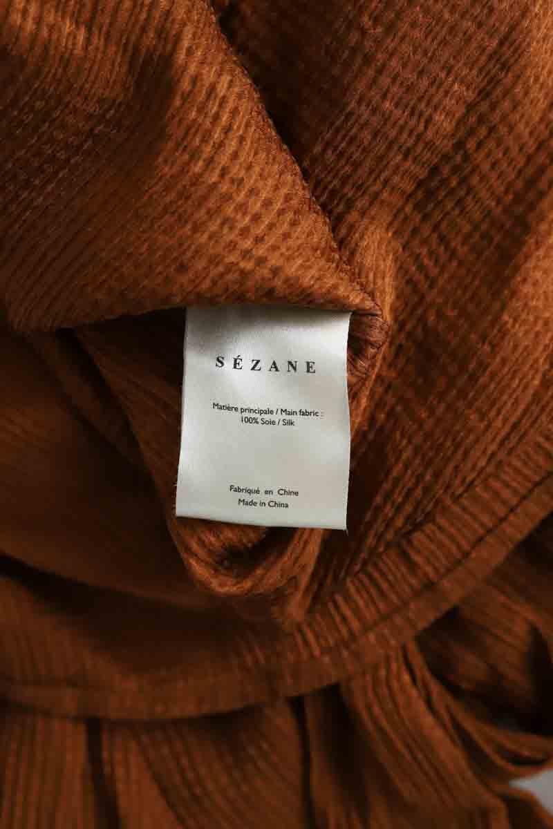 Silk blouse SEZANE - Seconde main Brown