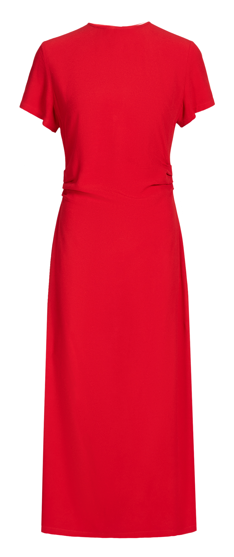 Midikleid mit Rundhalsausschnitt SAISON 1865 Rot