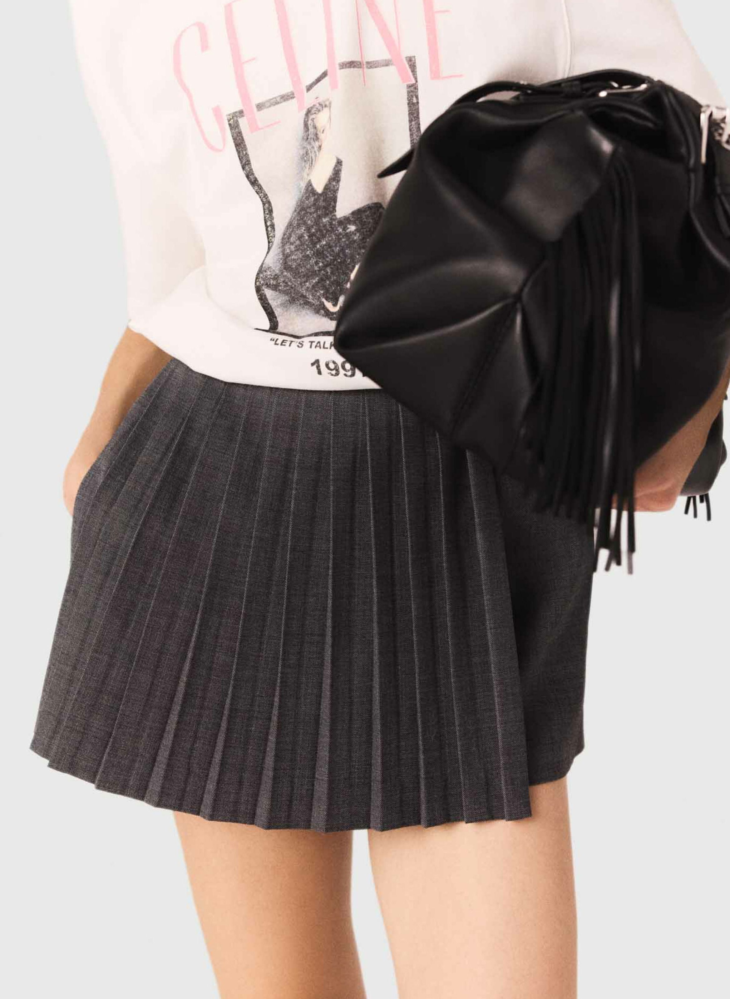 Short skirt MAJE Grey
