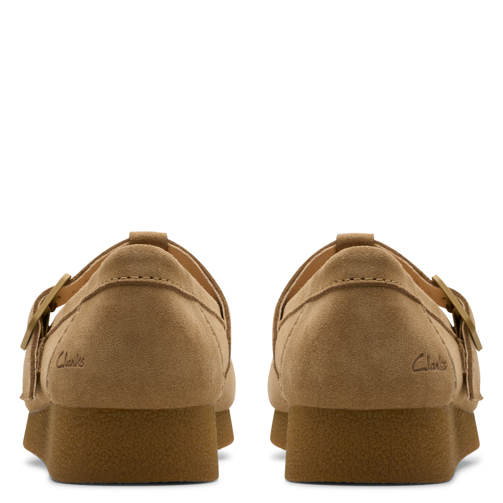 Leren loafers CLARKS Beige