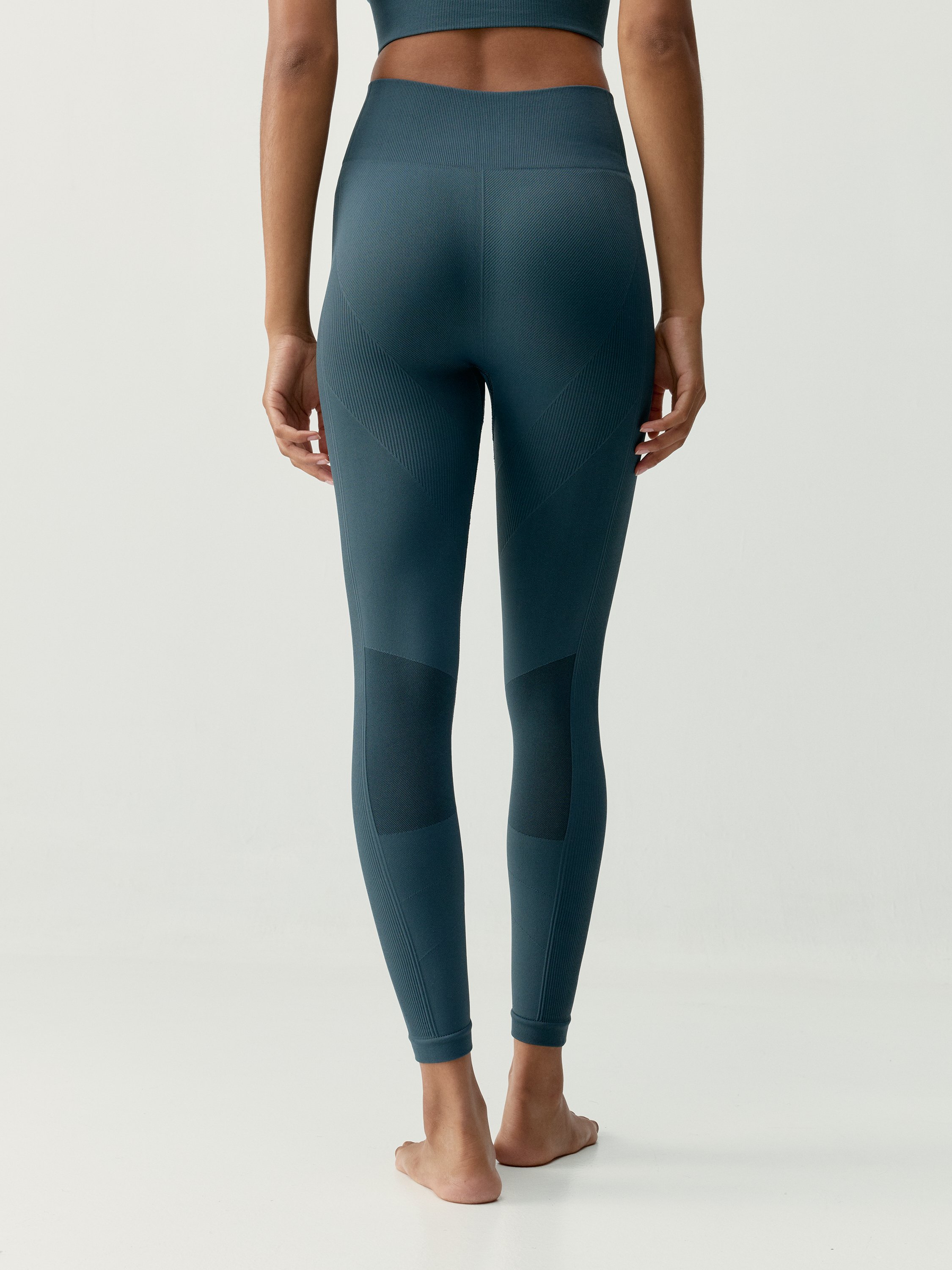 Seamless Long Sports Legging BORN LIVING YOGA Blue