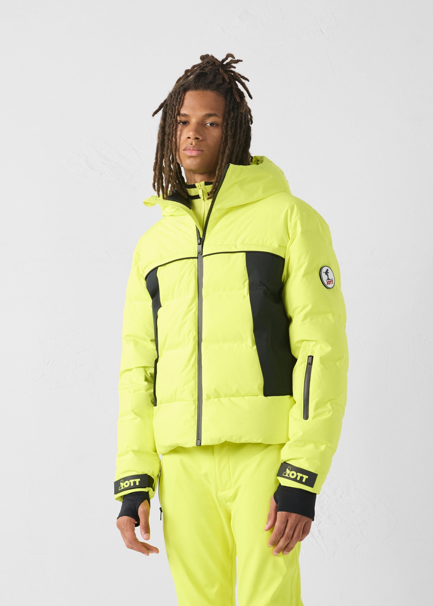 Ski jacket for extreme cold series JOTT Yellow