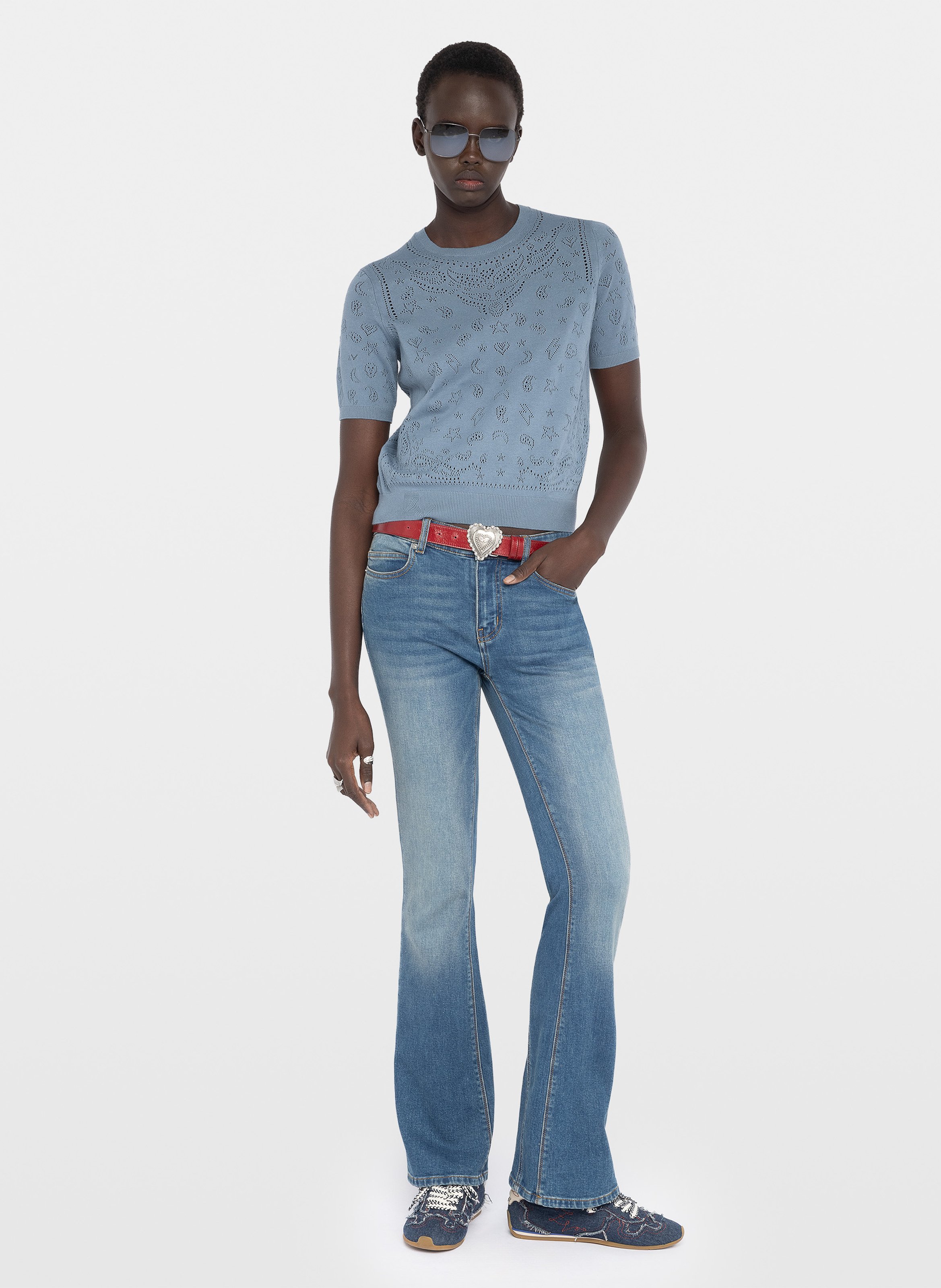 Straight cotton sweater ZADIG&VOLTAIRE Blue