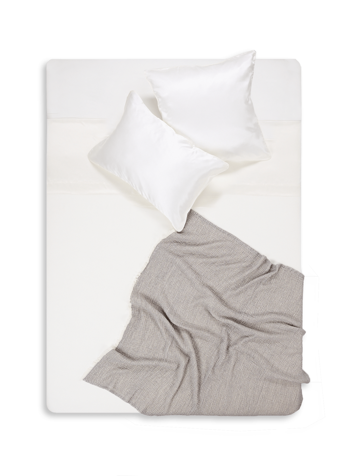 Flat silk sheet AU PRINTEMPS PARIS MAISON Beige