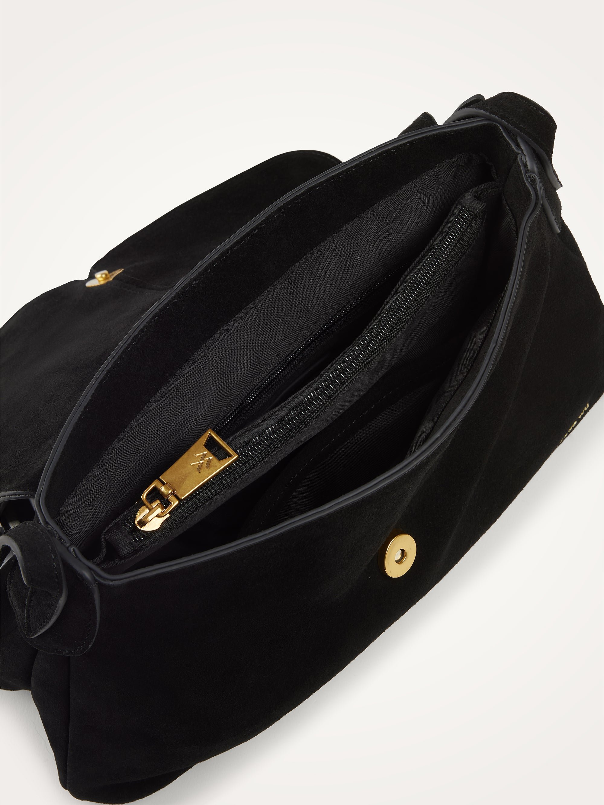 Crossbody bag with flap VANESSA WU Black