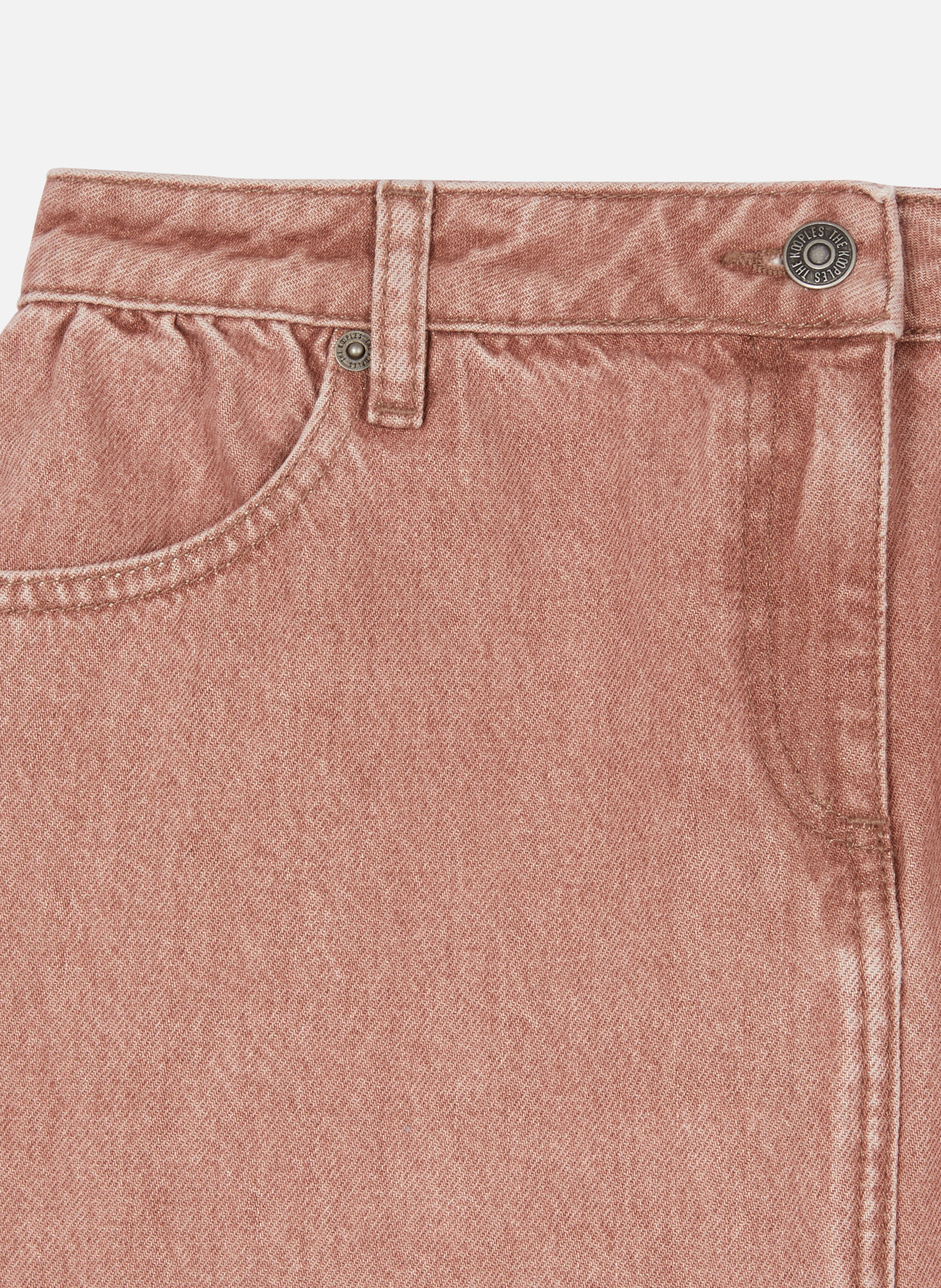 Short denim skirt THE KOOPLES Pink