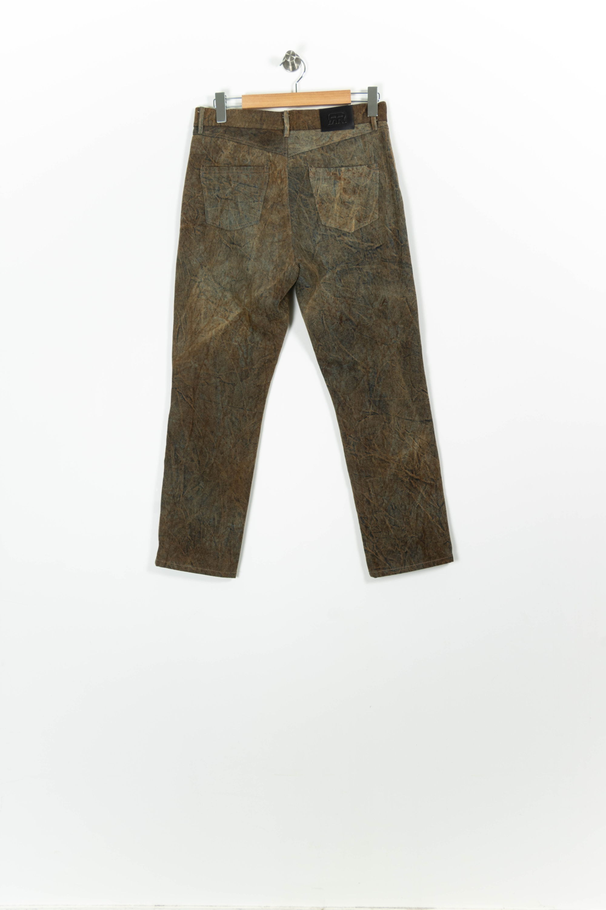 Cropped slim jeans with studs ROSEANNA - Seconde Main Brown