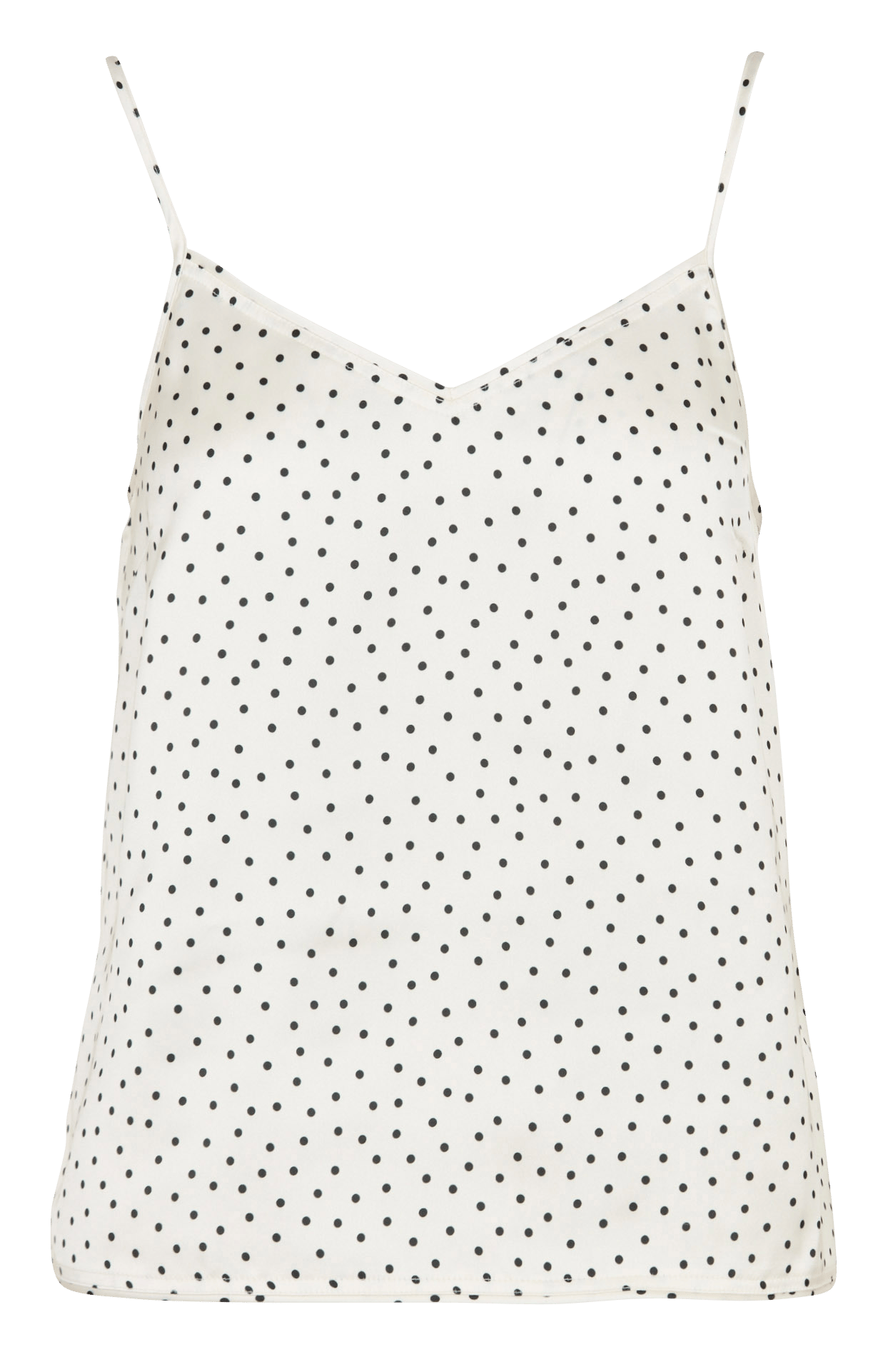 Gerade geschnittenes Top mit V-Ausschnitt und Print ZAPA Weiss