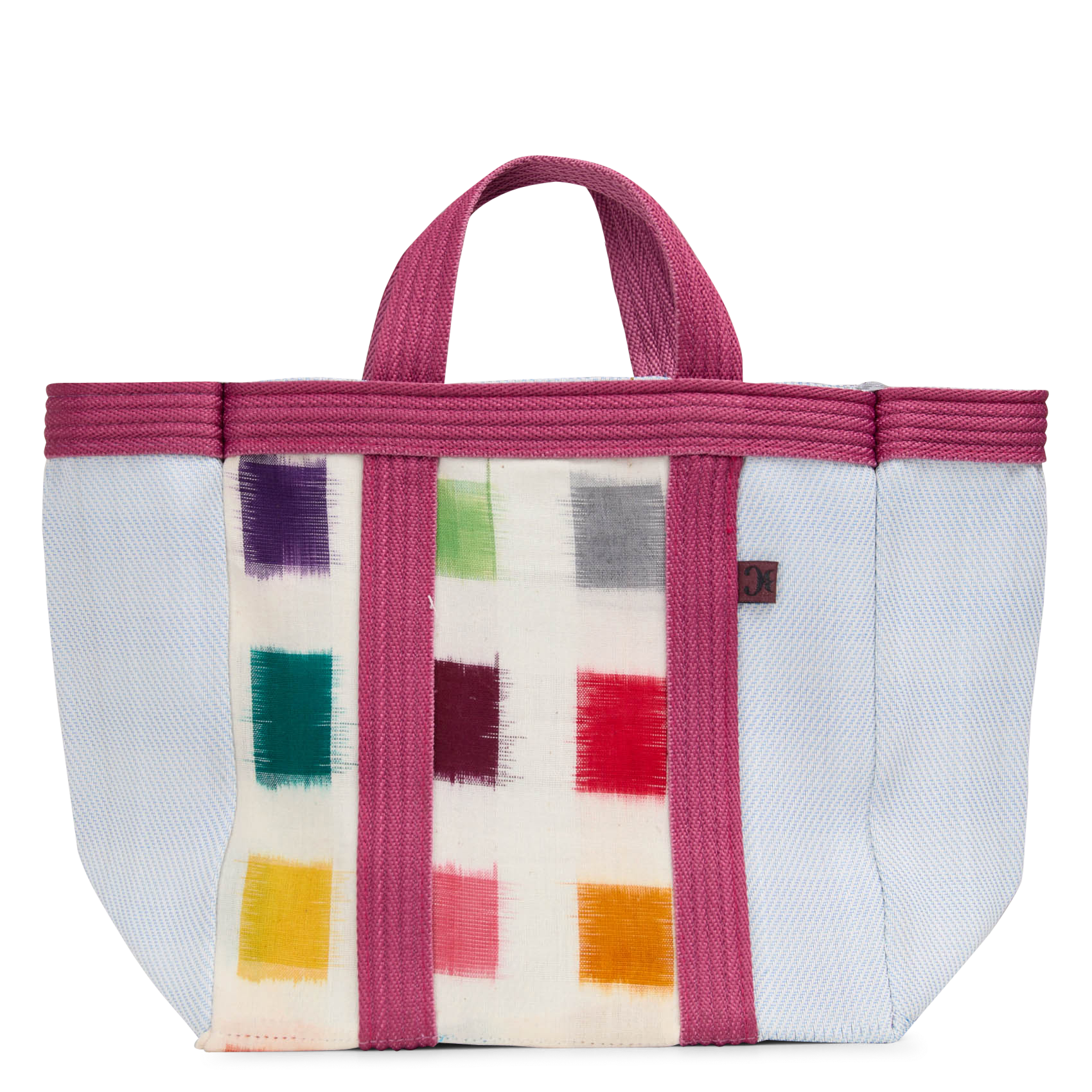 Sac cabas tissé imprimé BABACHIC BAGS Blue