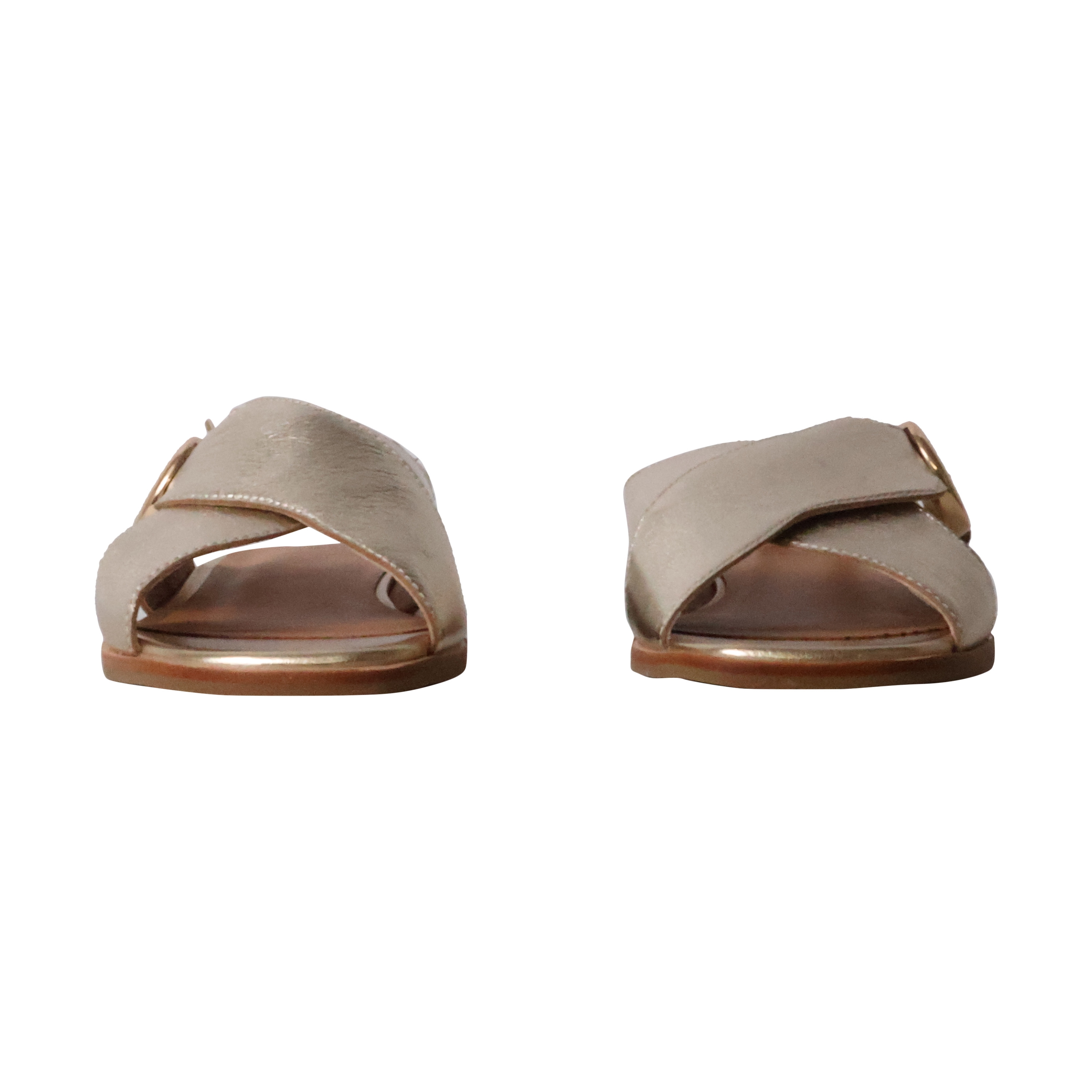 Leather sandals aimee EMILIE KARSTON Grey