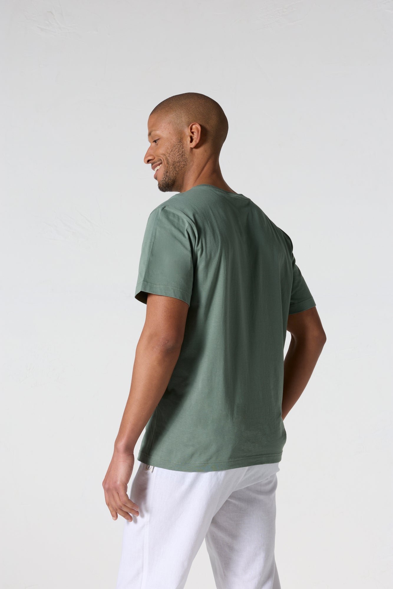 Men's round neck cotton Pedro t-shirt JOTT Green