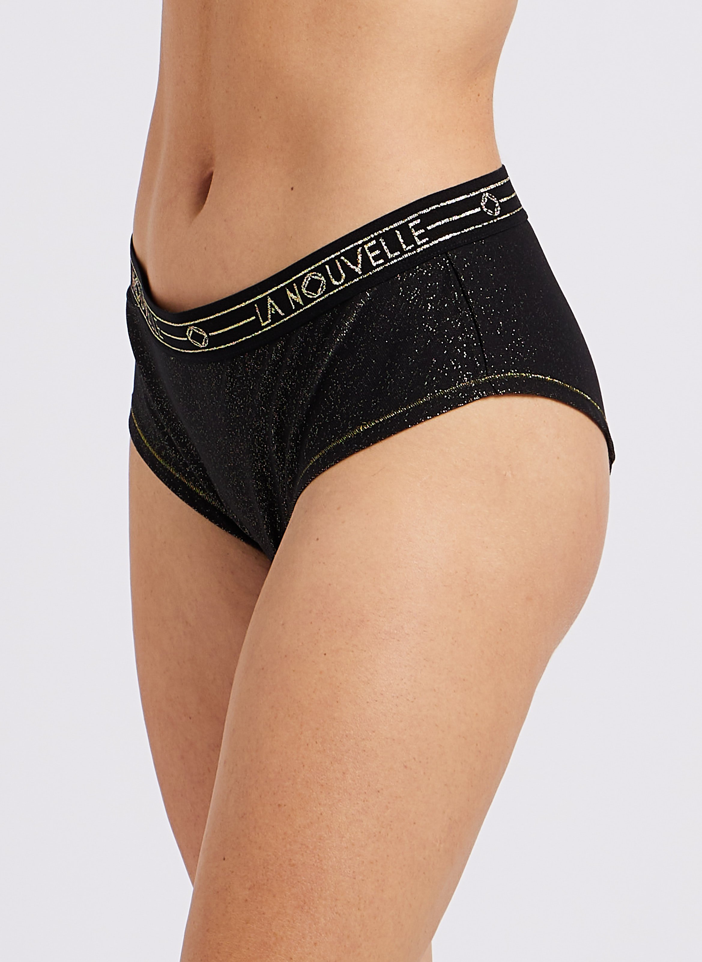 Glittery shorty LA NOUVELLE Black