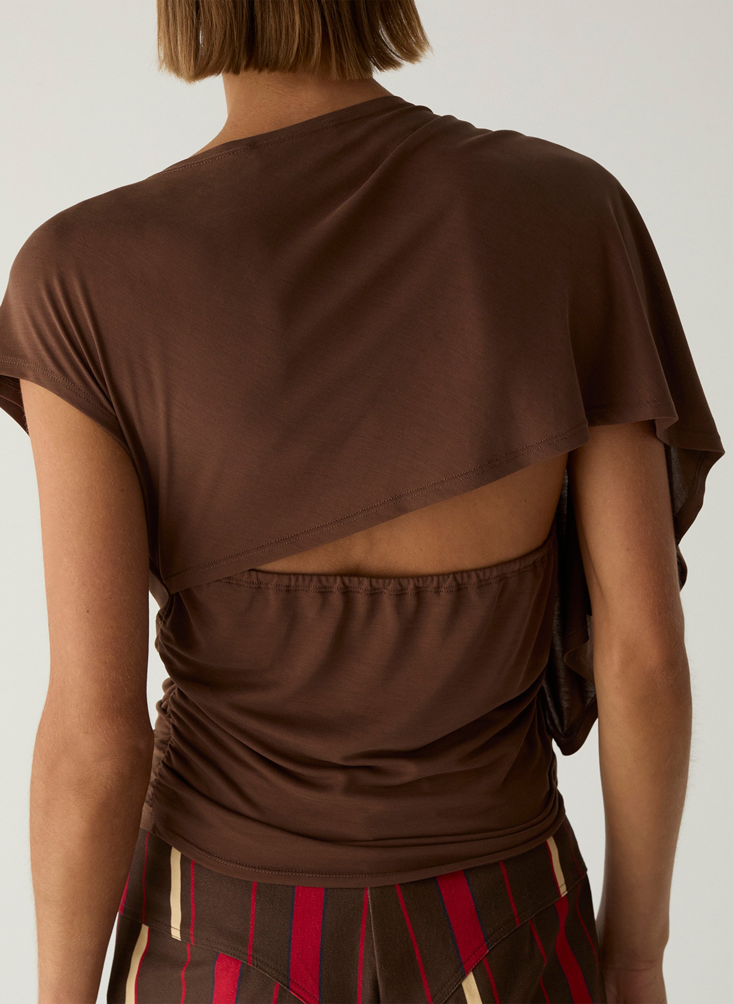 Asymmetric Fitted Top LAAGAM Brown