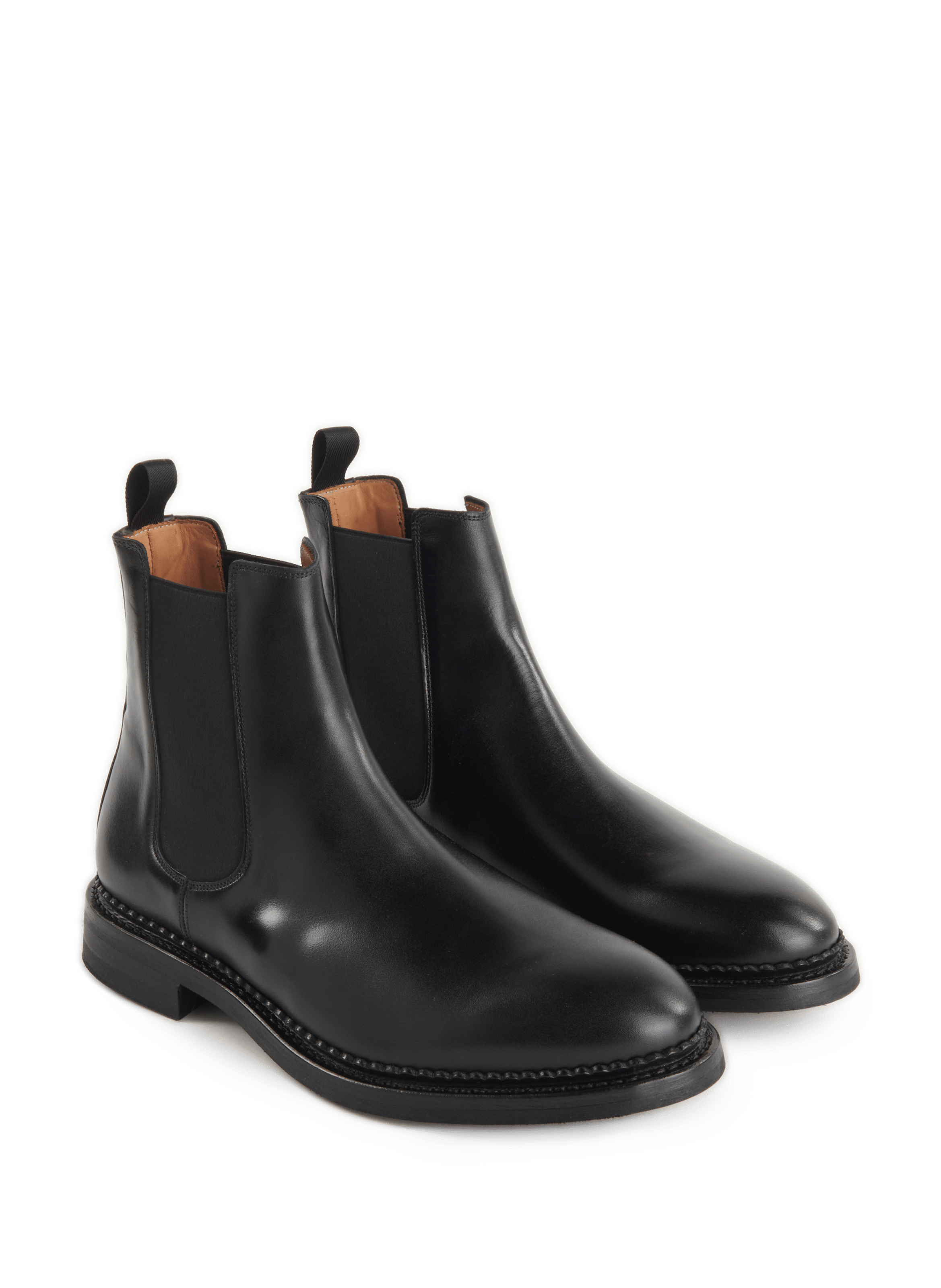 Leather mid-calf boots SAISON 1865 Black