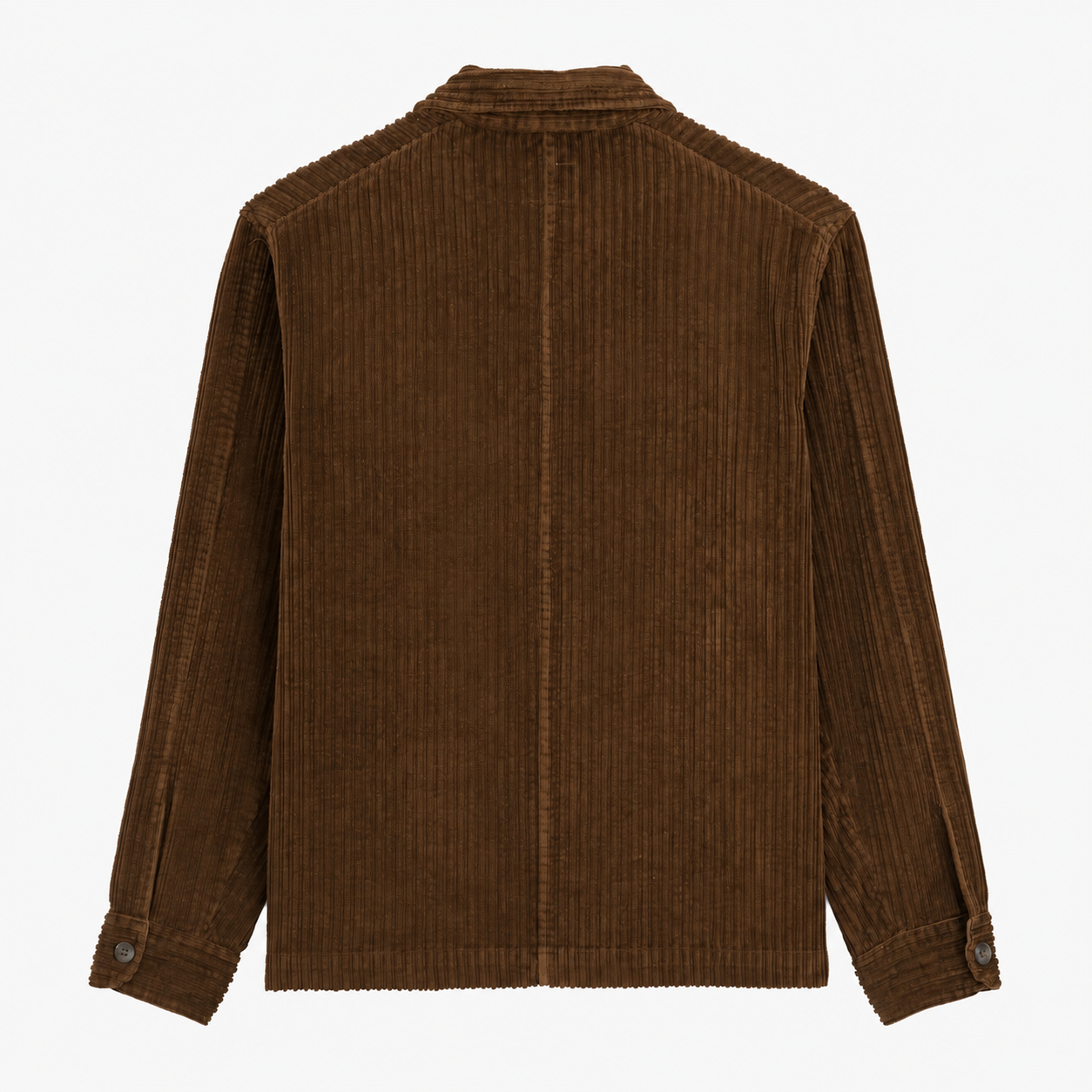 Worker jacket in brown corduroy velvet. SERGE BLANCO Brown