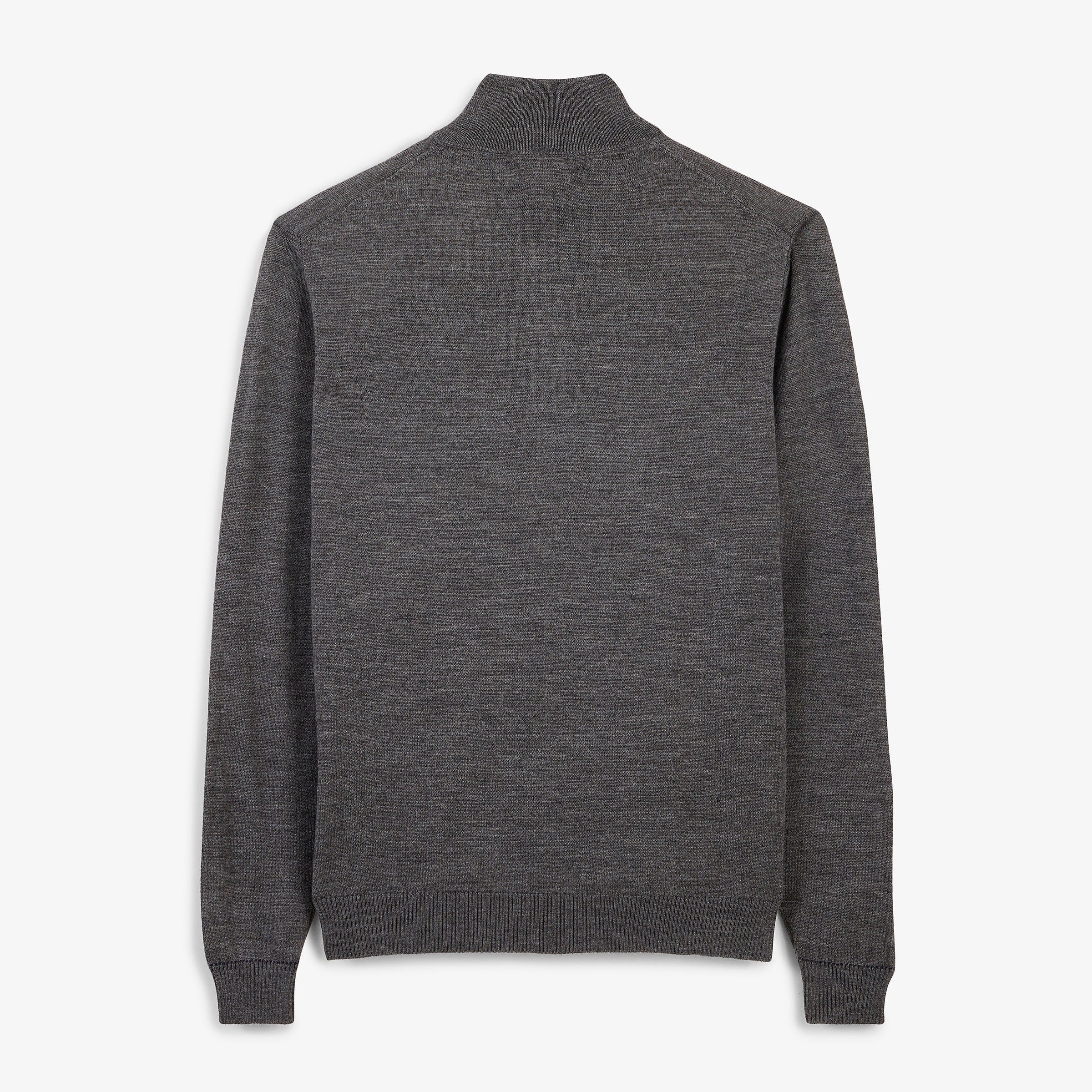 Essential zip-neck sweater SERGE BLANCO Grey