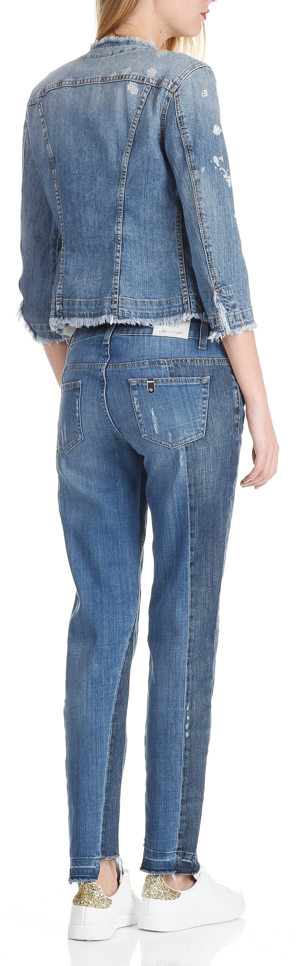 Rundhals-Tanktop aus Baumwolle Grau