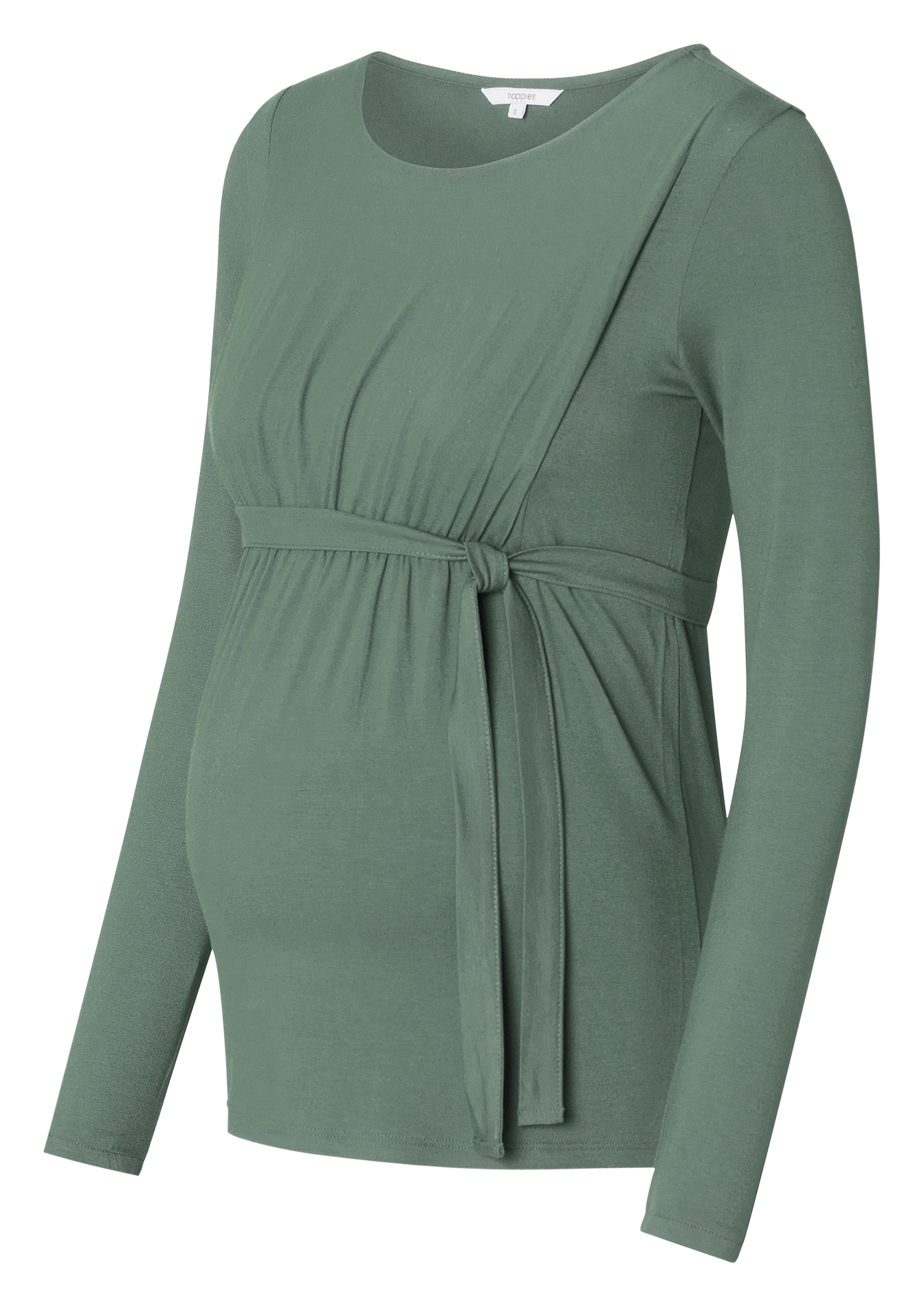 Zwangerschap-T-shirt met ronde hals NOPPIES Groen