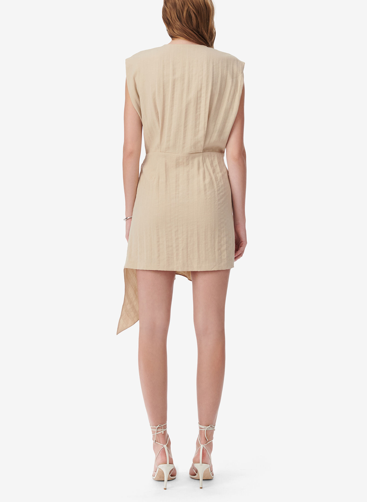 Short draped sleeveless dress IRO Beige