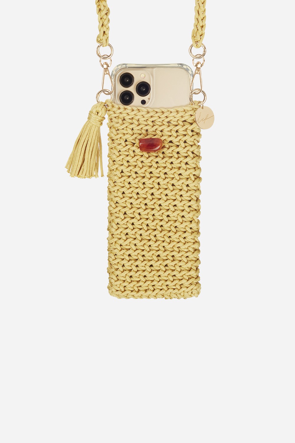 Universal cotton phone pouch LA COQUE FRANCAISE Beige