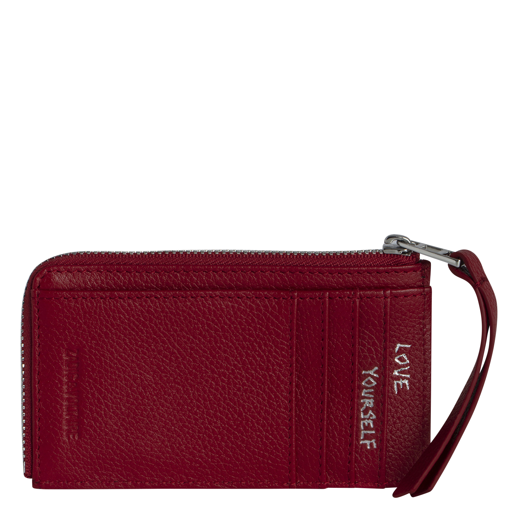 Porte-cartes en cuir ZADIG&VOLTAIRE Rose