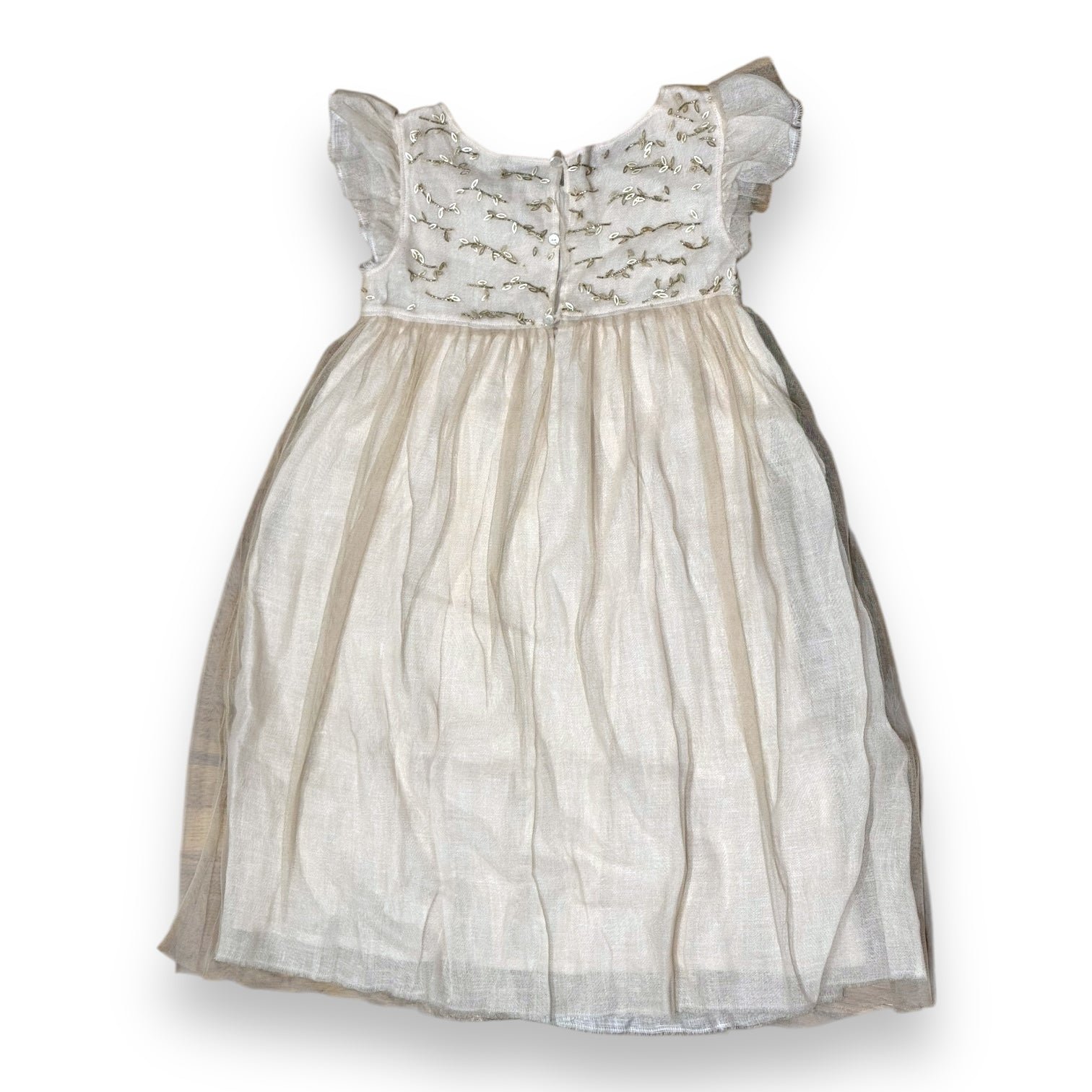 Beige Child Dress - 6 years BONPOINT - Seconde Main Beige