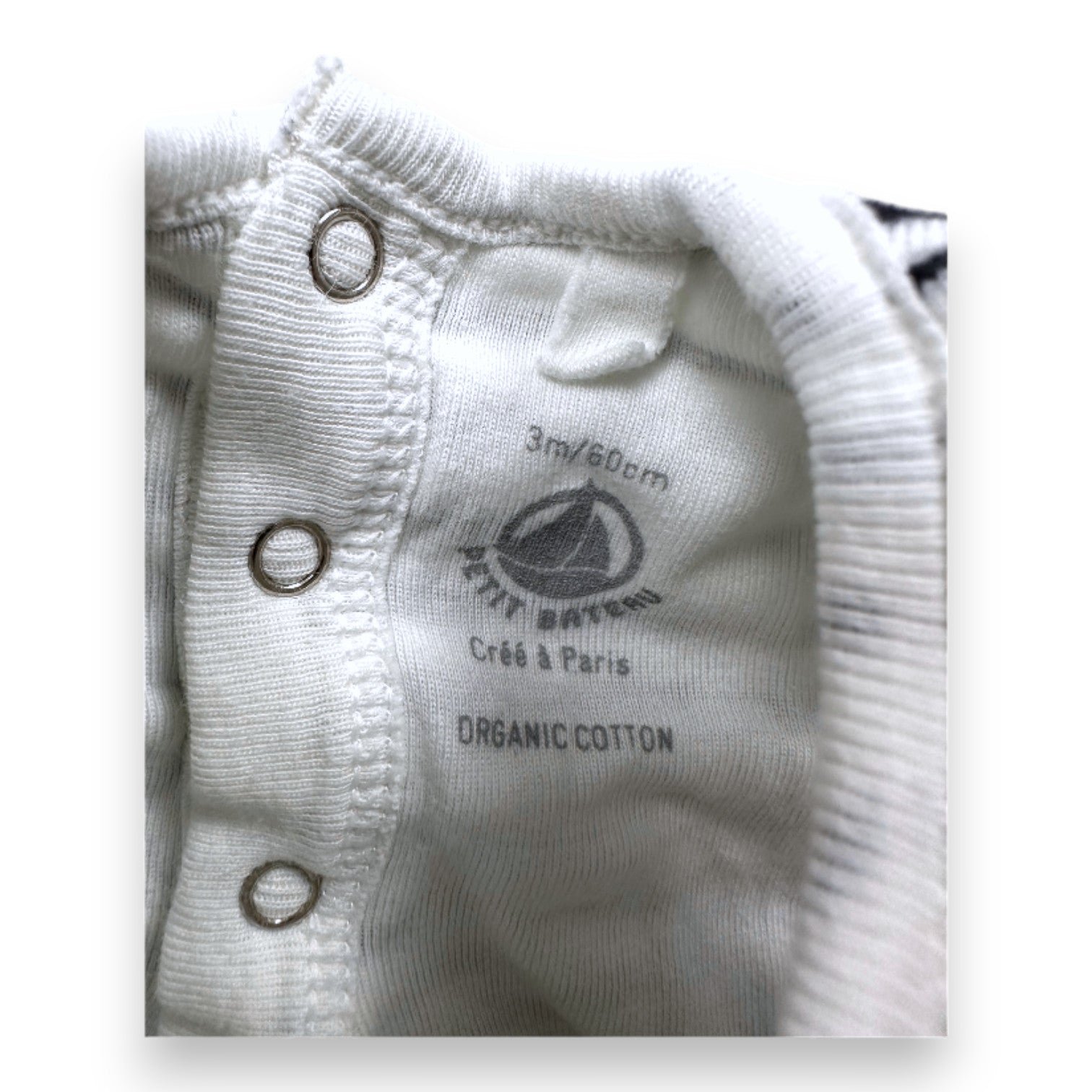 Blue baby dress - 3 months PETIT BATEAU - Seconde Main Blue