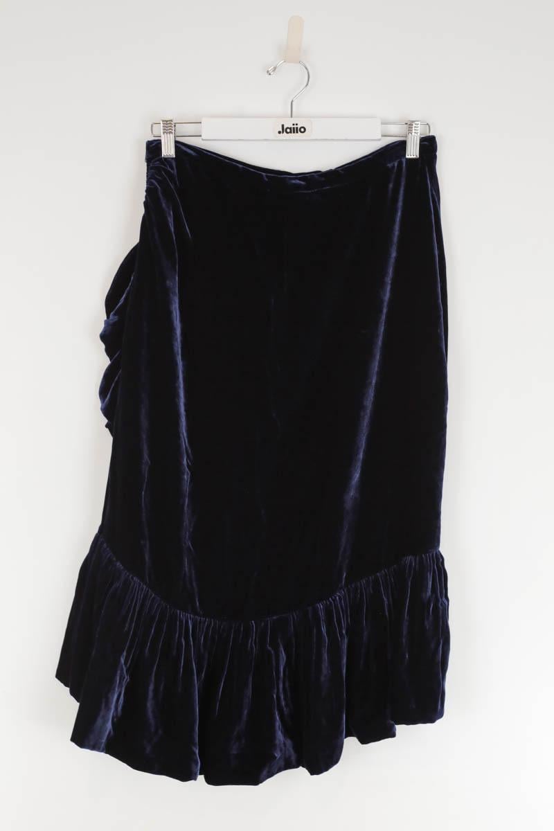 Velour skirt LK BENNETT - Seconde Main Blue