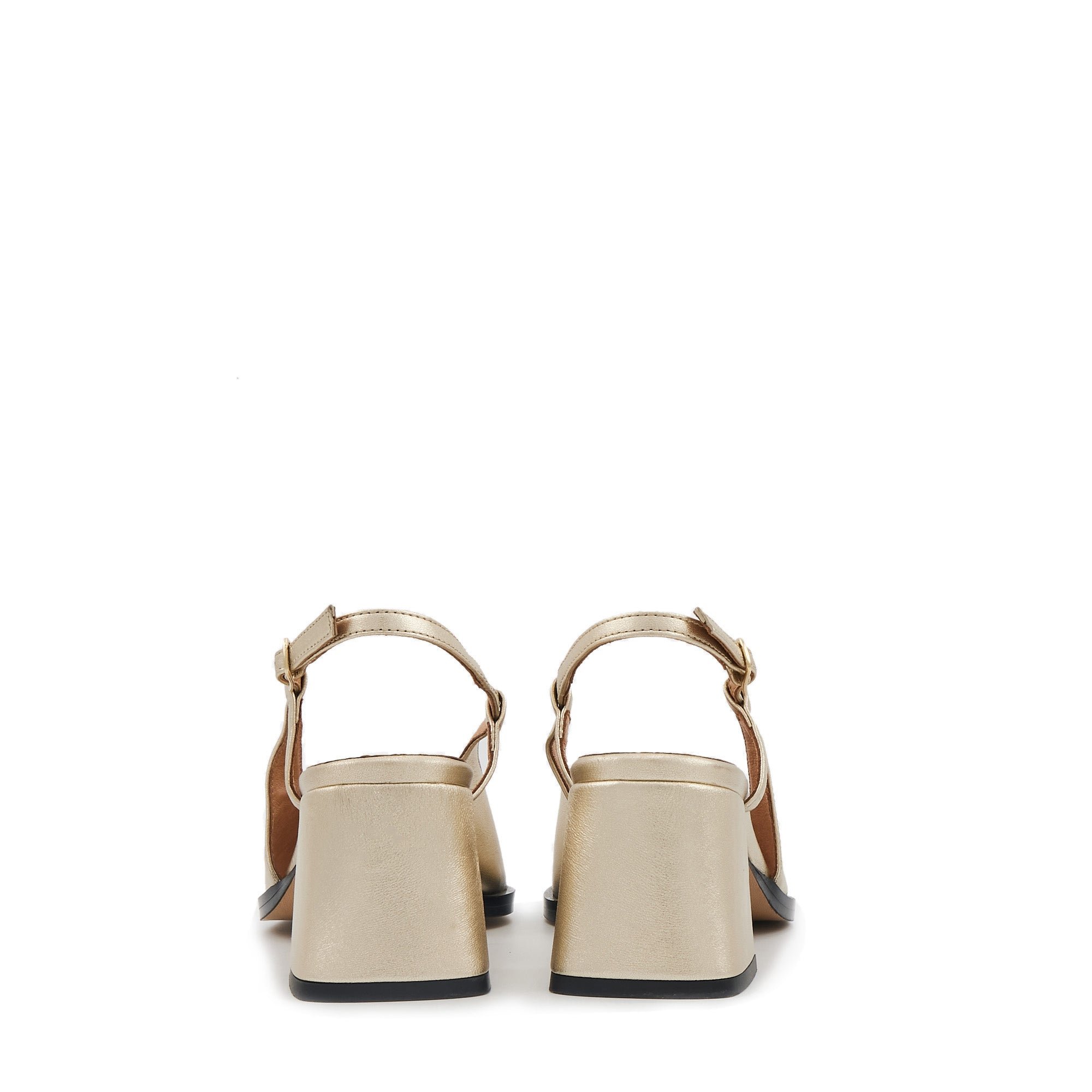 Leather pumps BONS BAISERS PARIS Golden