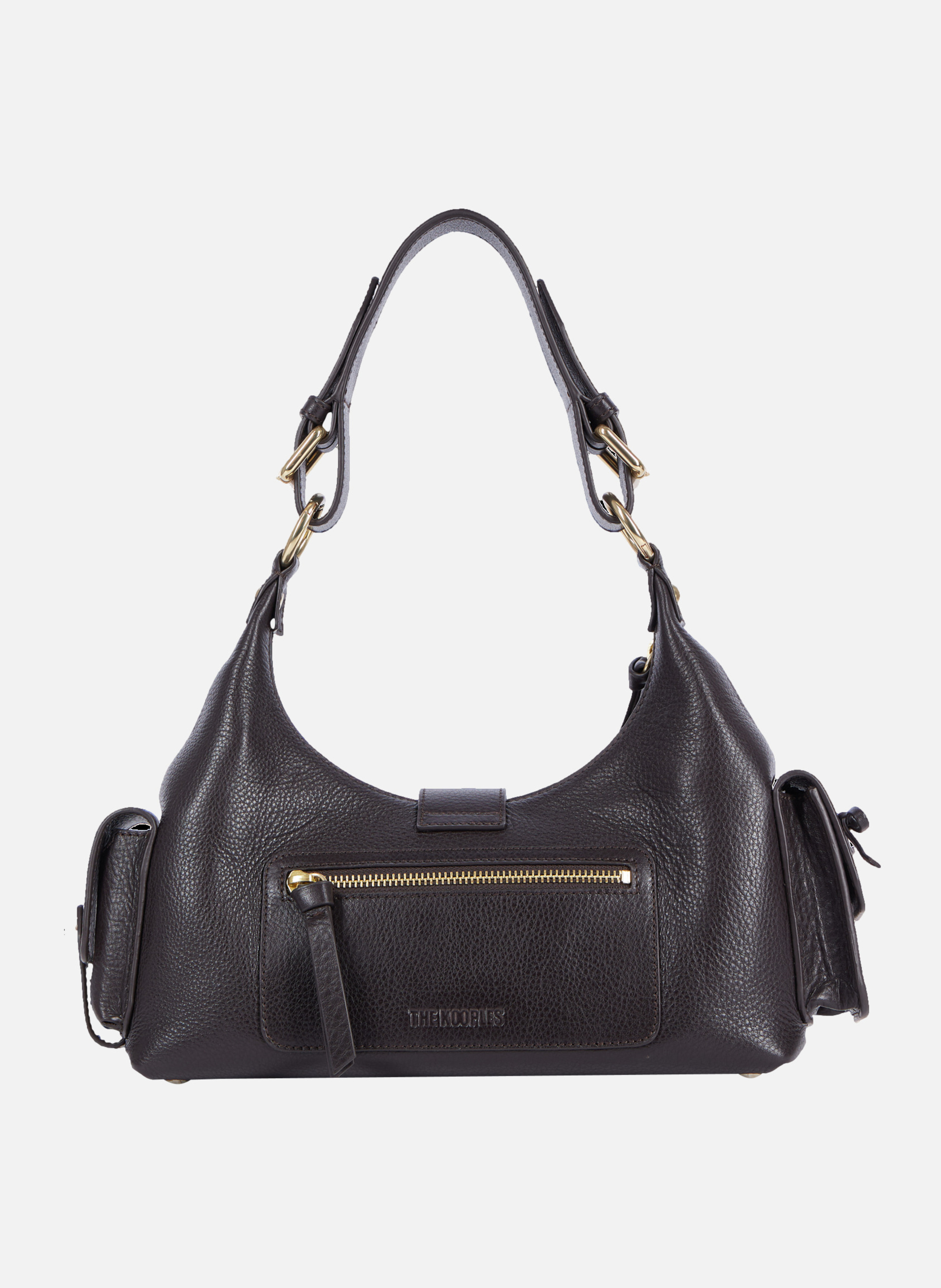 Amelia grained leather bag Brown