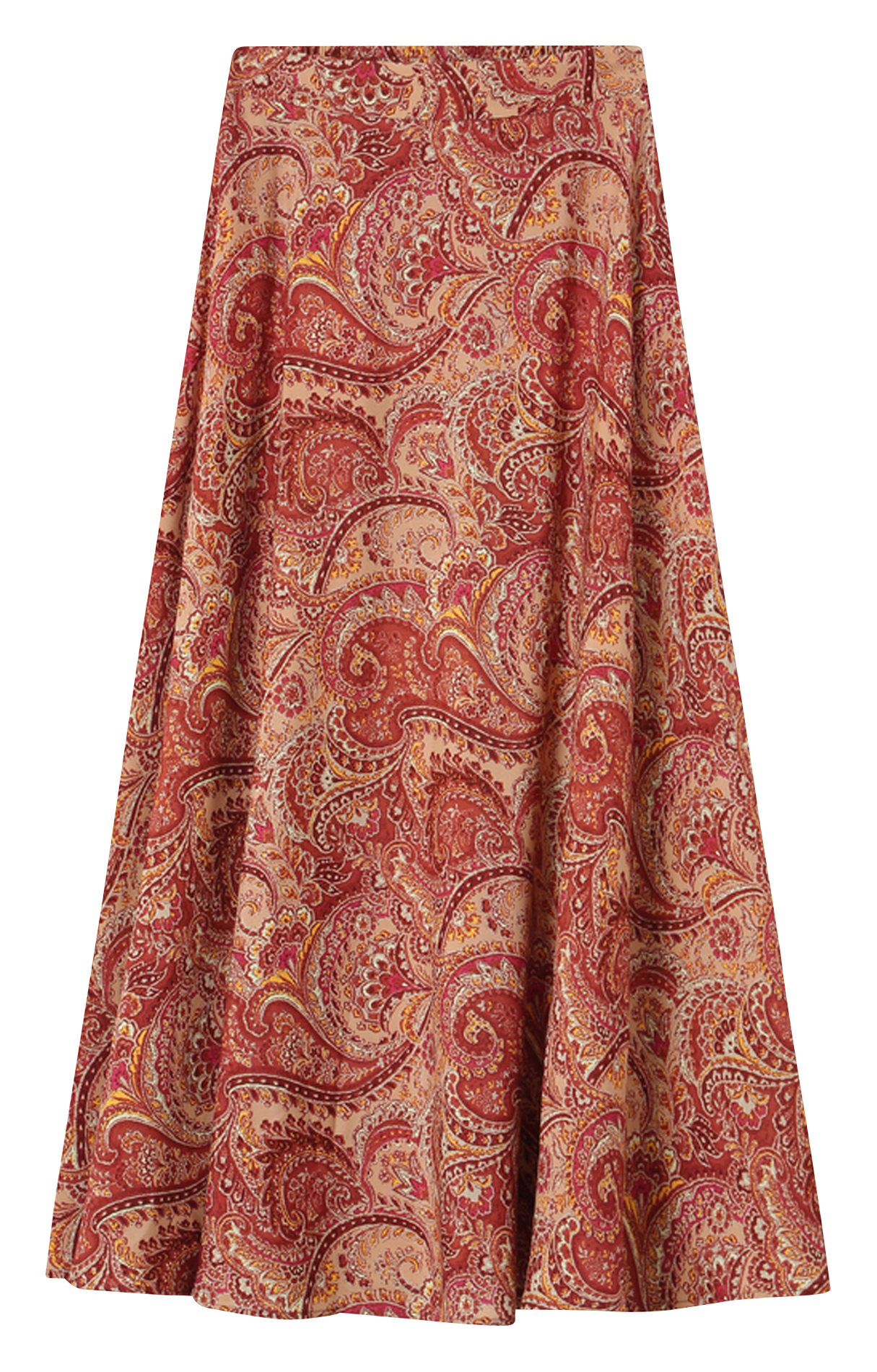 Jupe longue à motif GRACE ET MILA Marron