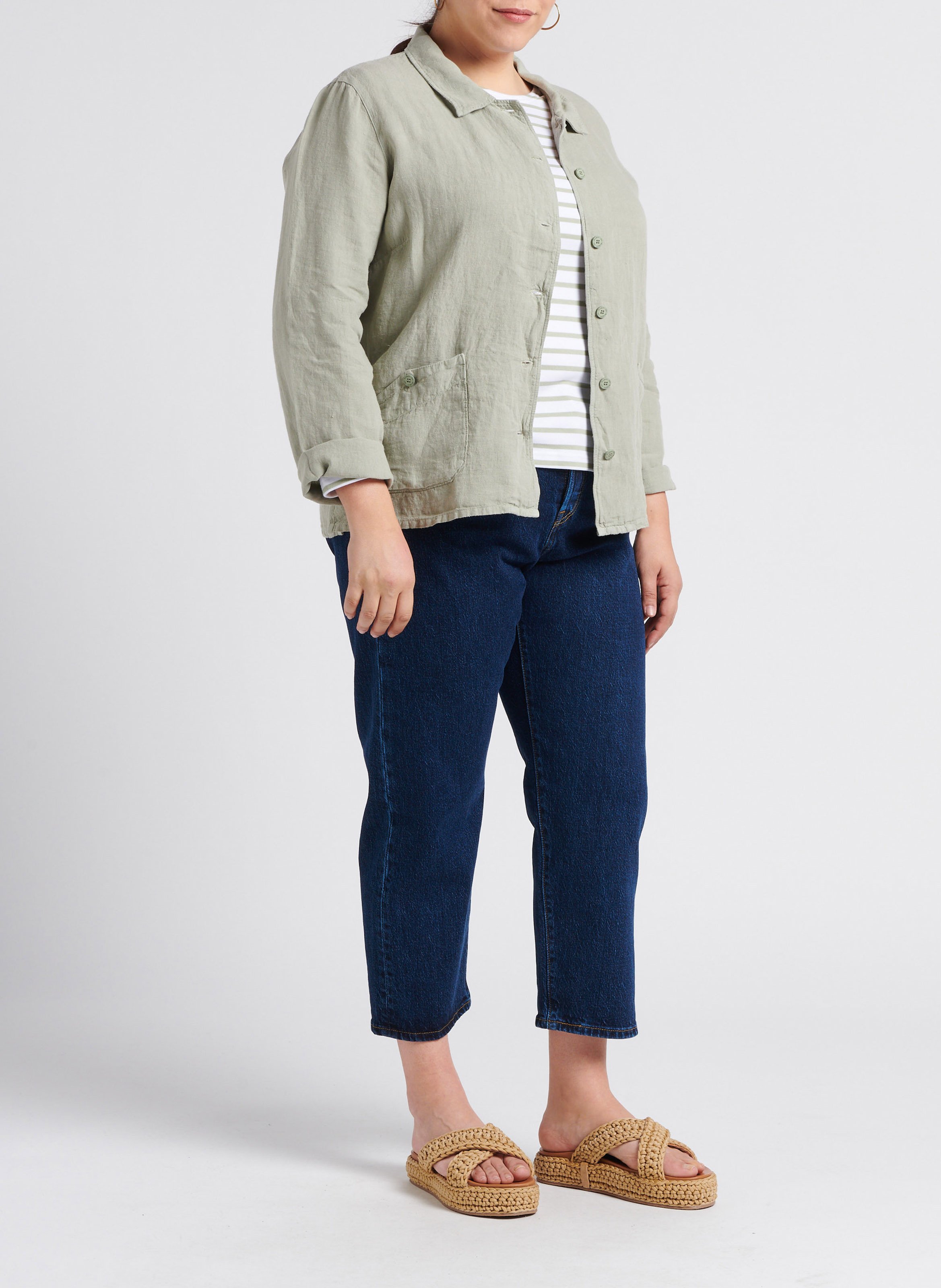 High-rise straight-leg jeans LEVI'S Raw denim