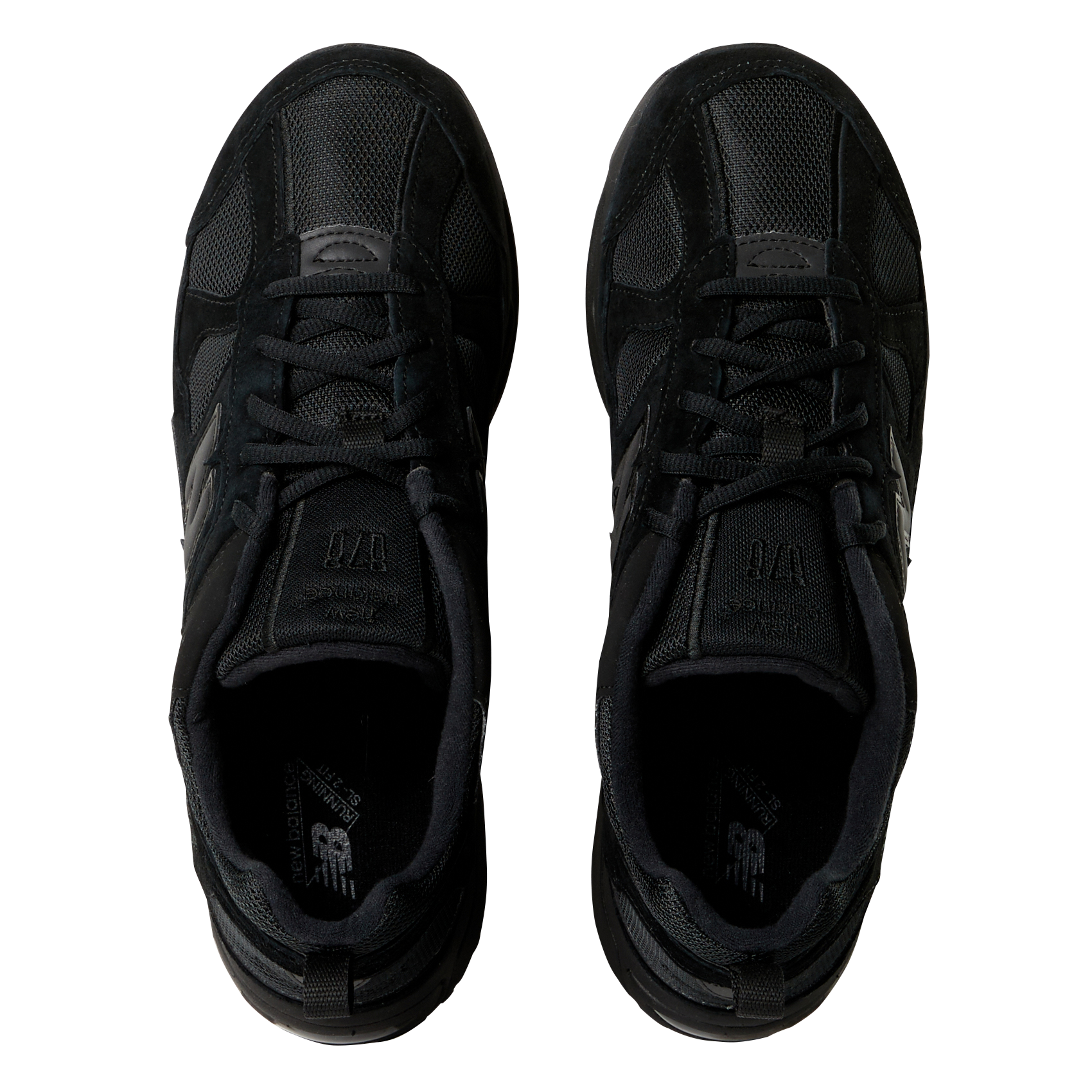 Low-top leather mix sneakers NEW BALANCE Black