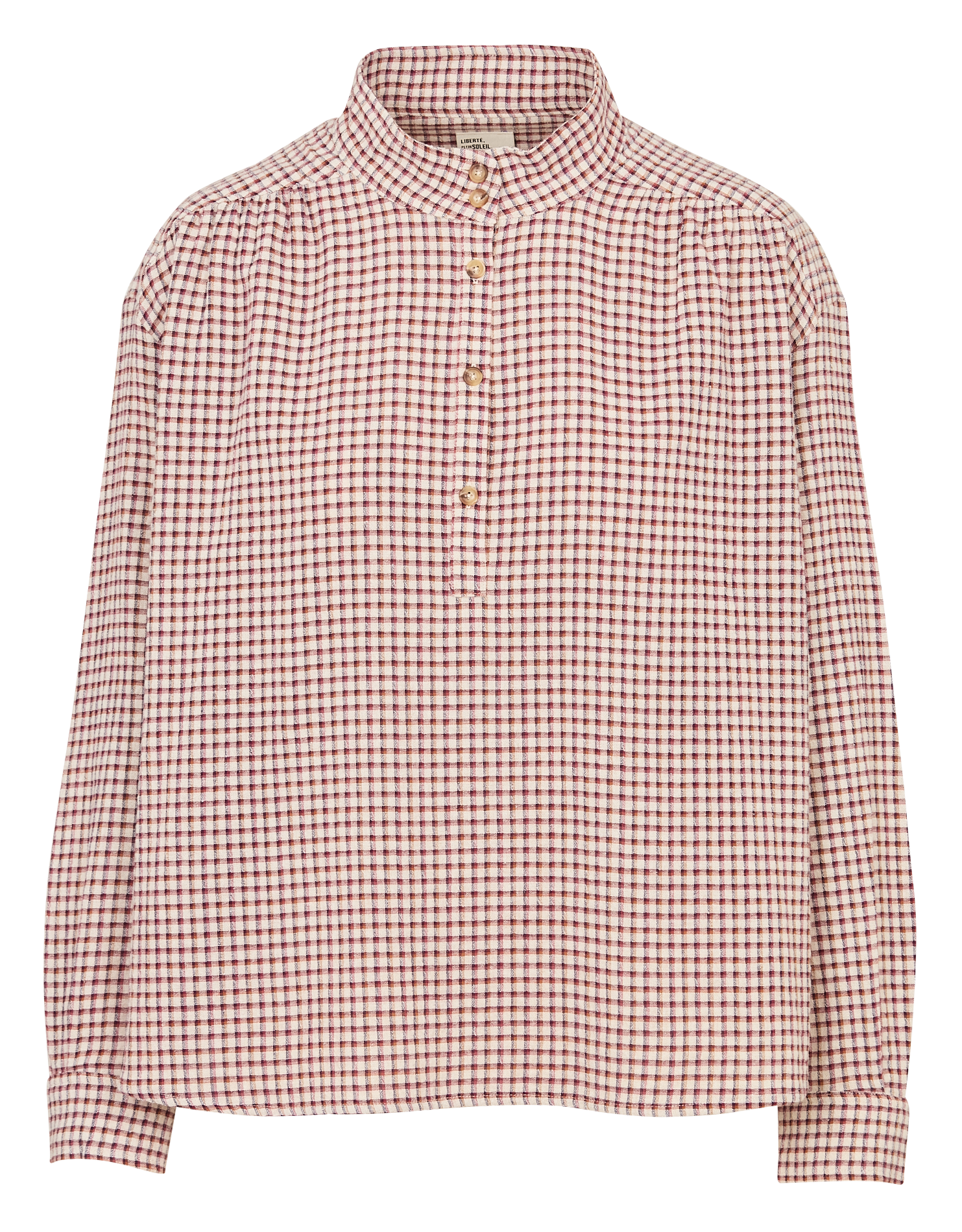 Oversized geruite katoenblend blouse SACRECOEUR Veelkleurig