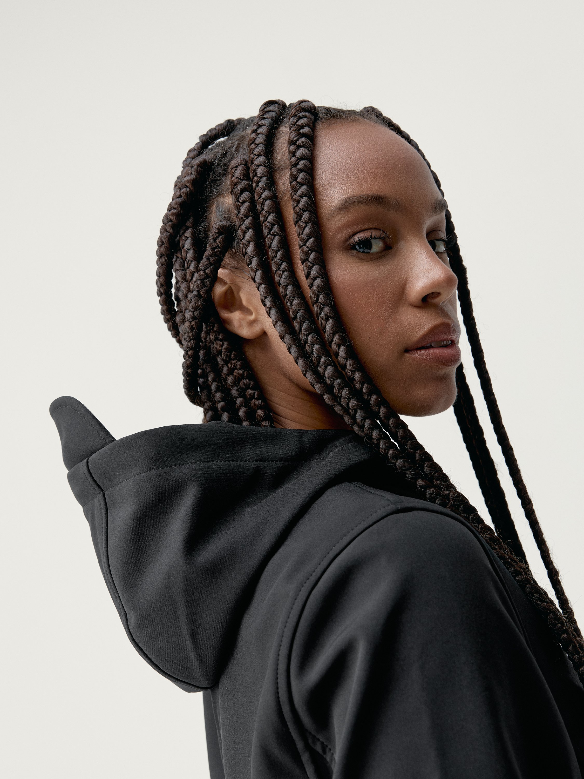 Windbreaker trench coat BORN LIVING YOGA Black