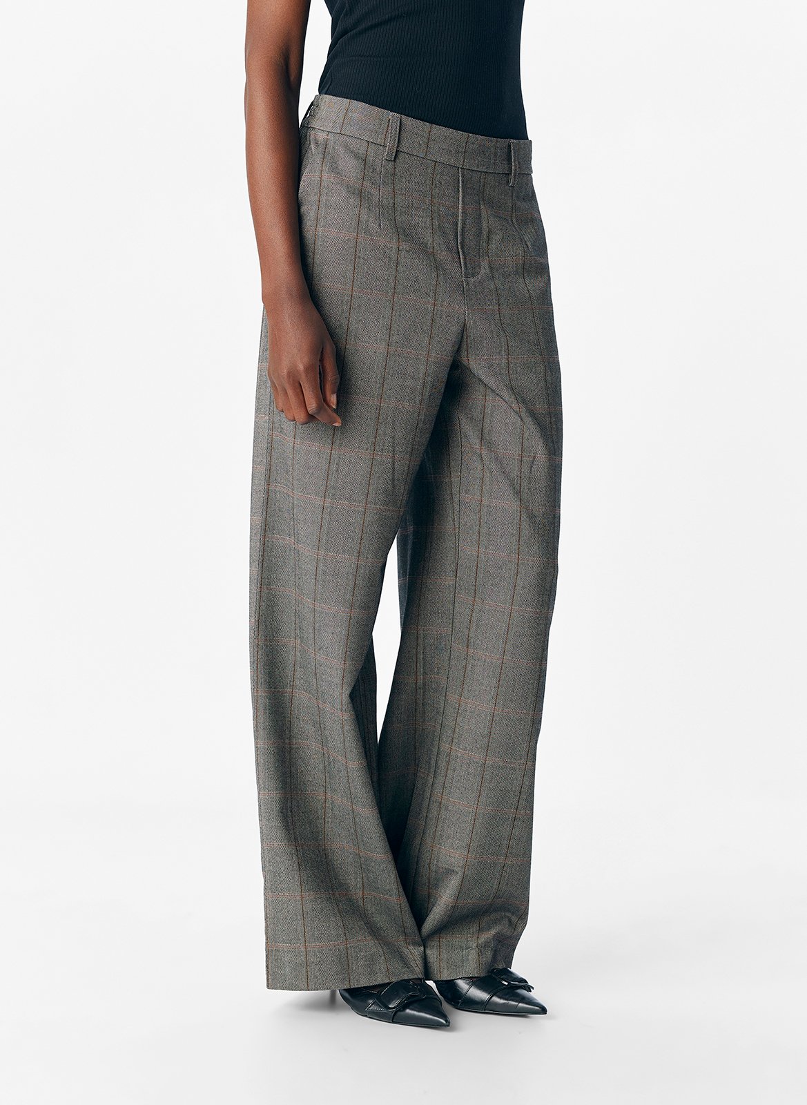 Wijde broek OBJECT Zwart