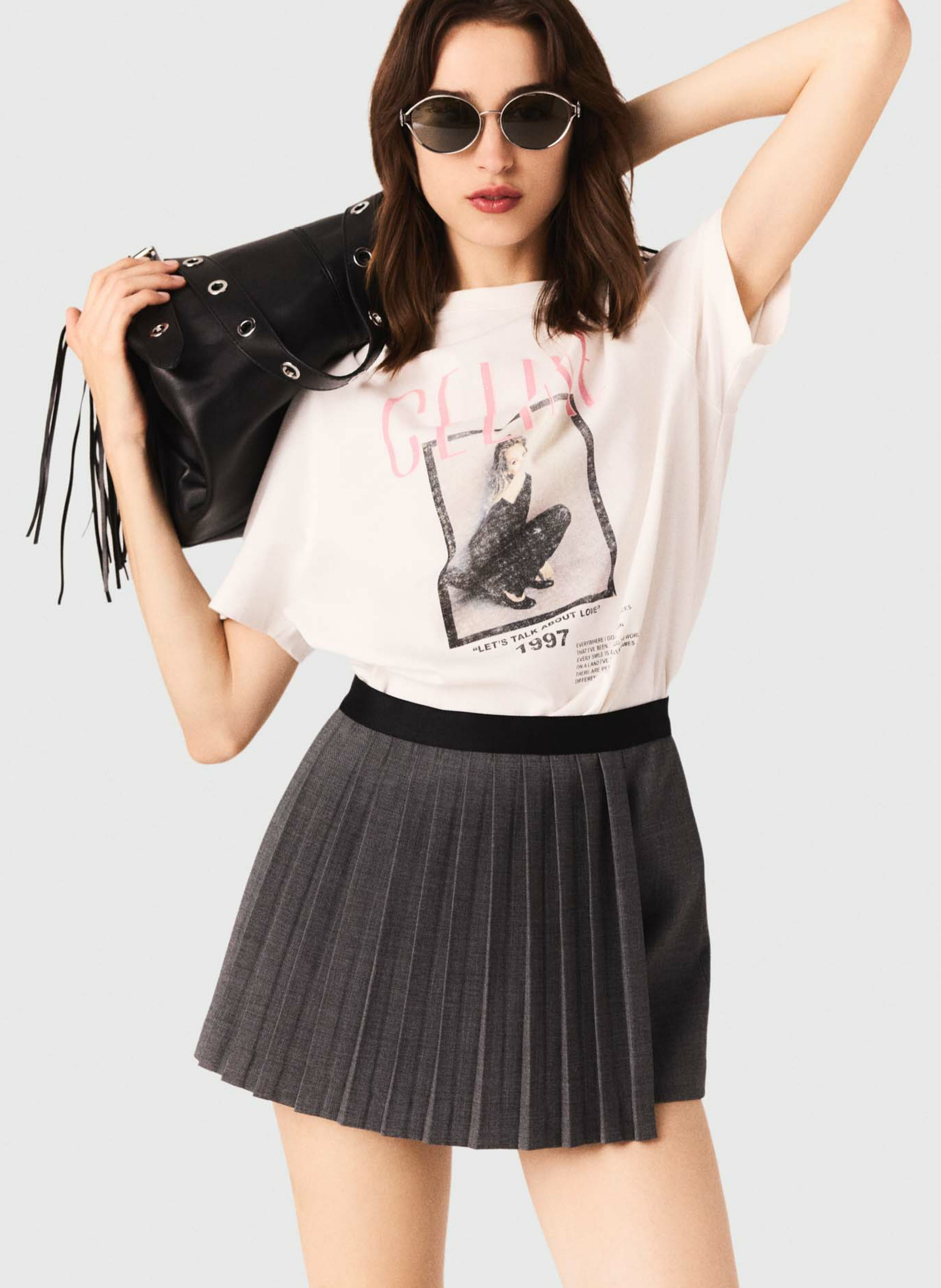 Short skirt MAJE Grey