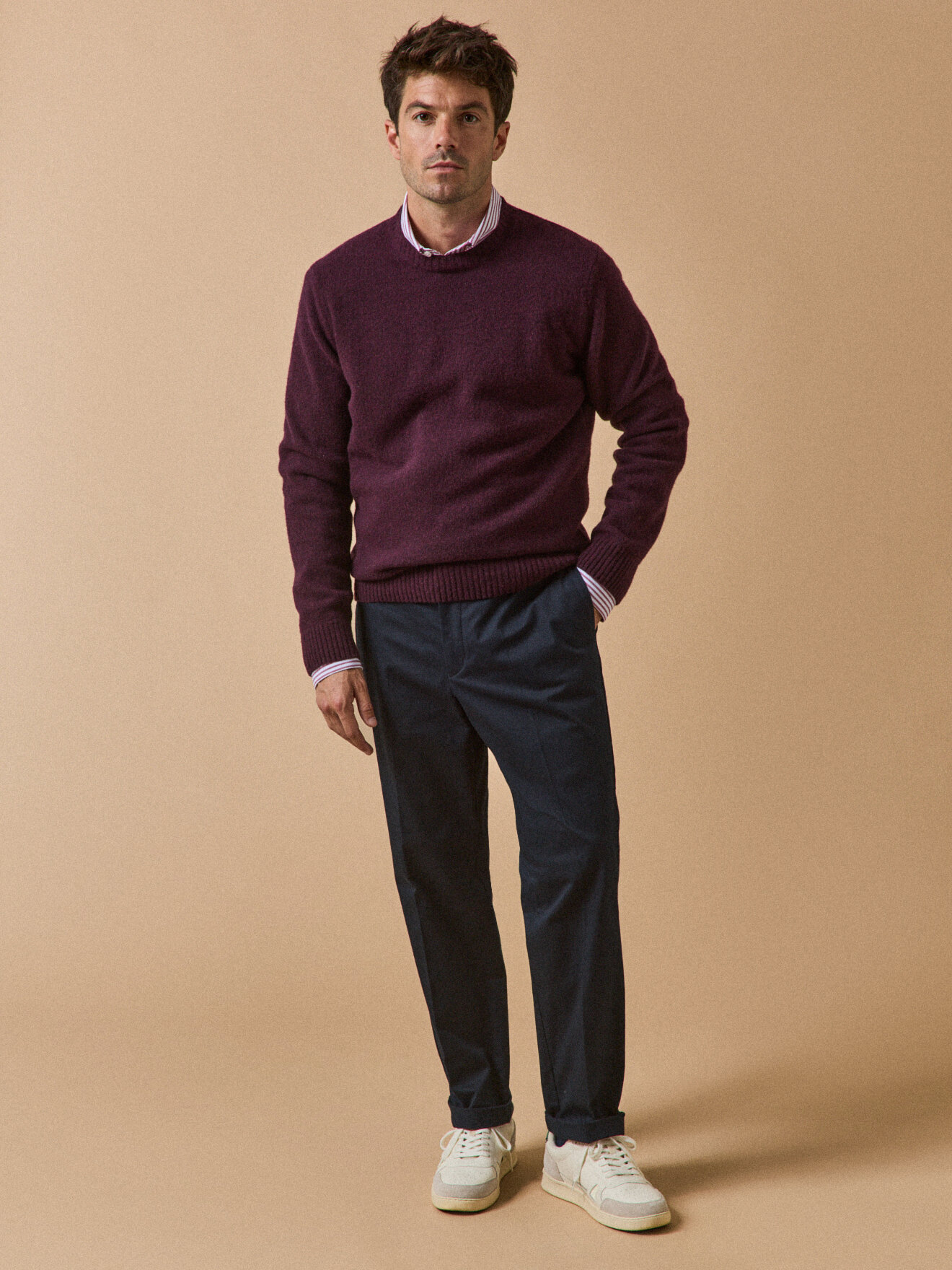 Wide-leg chino pants CYRILLUS Blue