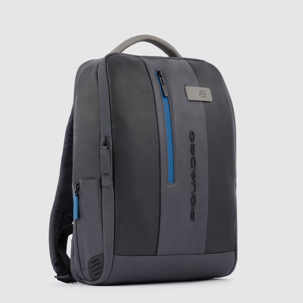 Leather backpack PIQUADRO Black