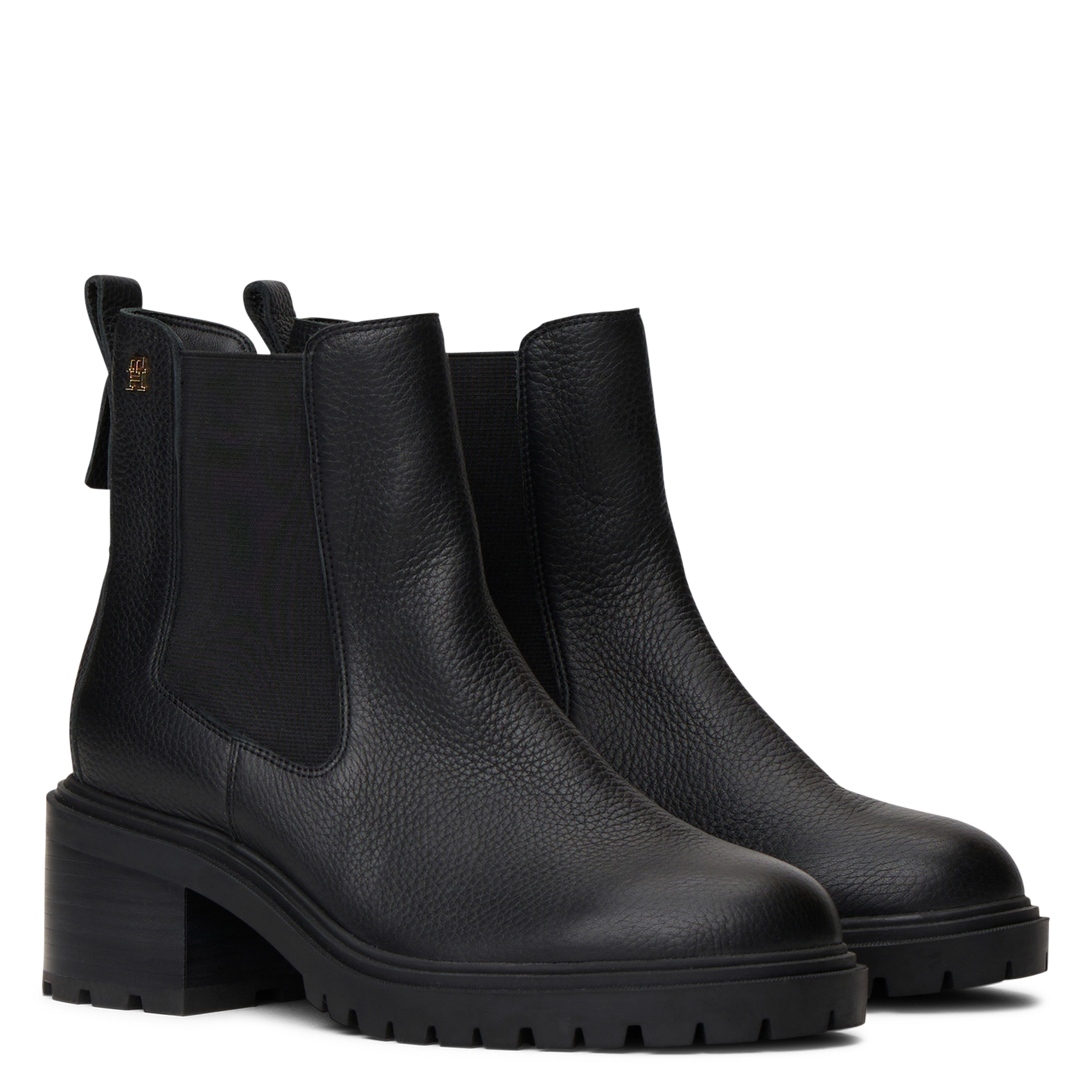 Bottines en cuir TOMMY HILFIGER Noir