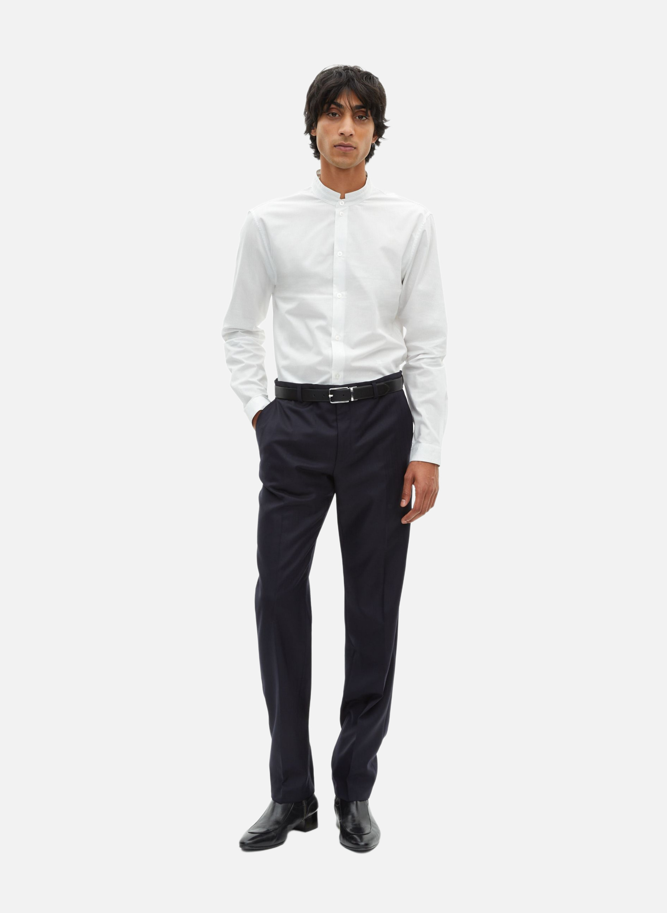 Slim-fit wool suit trousers THE KOOPLES Blue