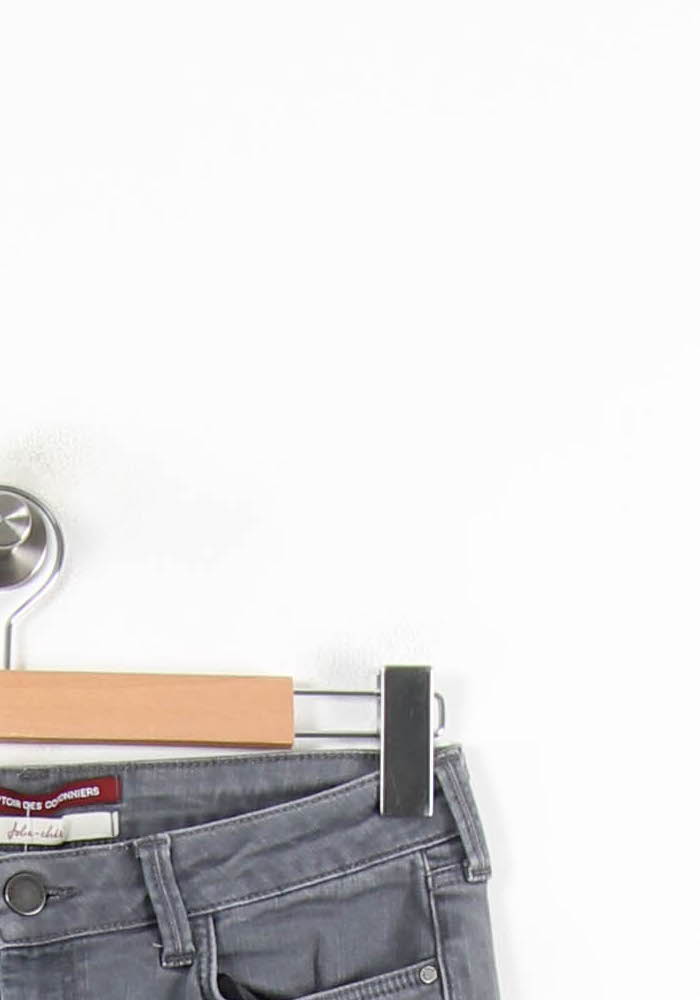 Cropped slim jeans with studs COMPTOIR DES COTONNIERS - Seconde main Grey