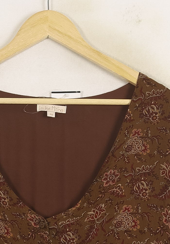 Long dress LOUISE MISHA - Seconde Main Brown