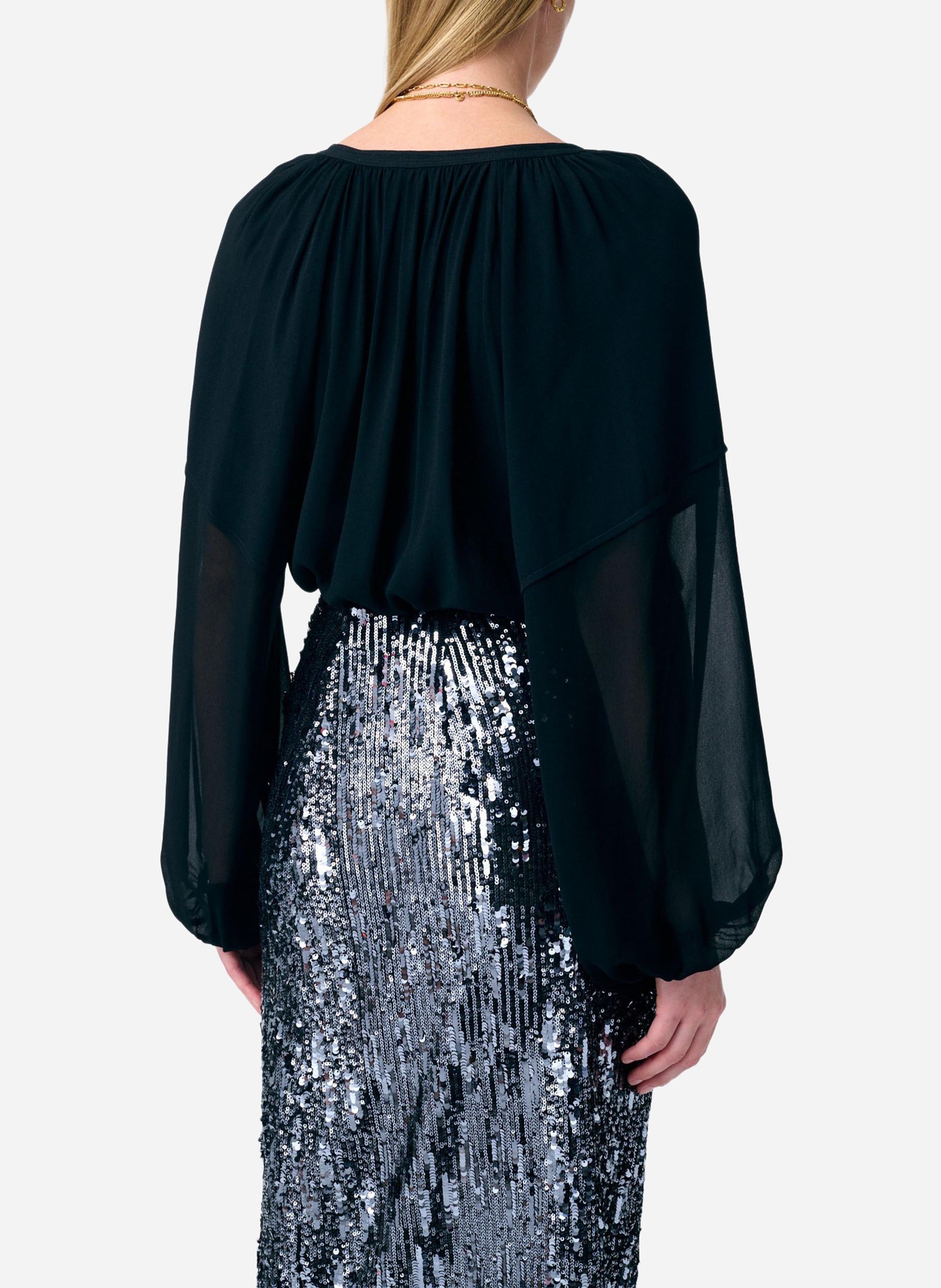 V-neck blouse VANESSA BRUNO Black